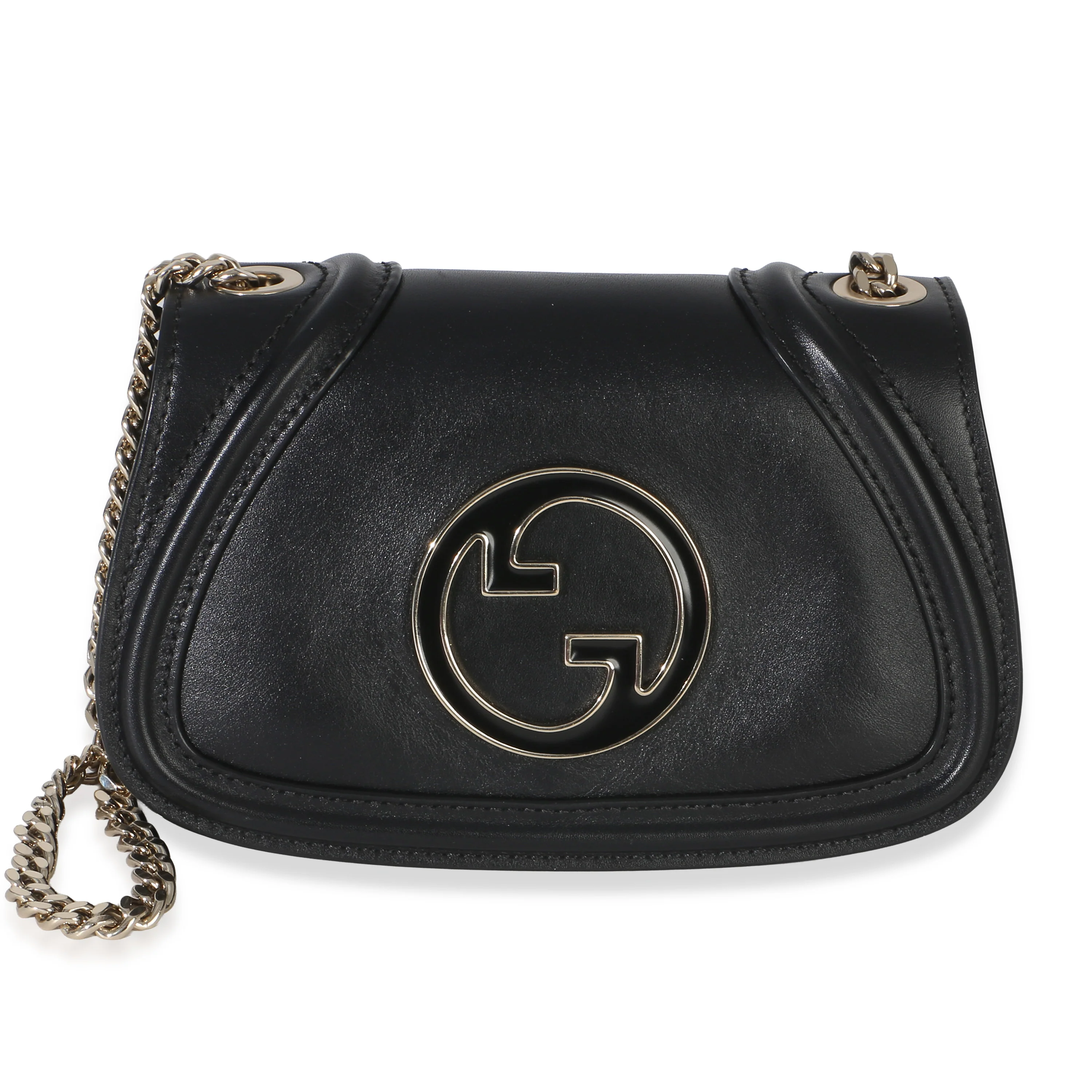 Black Calfskin Blondie Small Chain Shoulder Bag