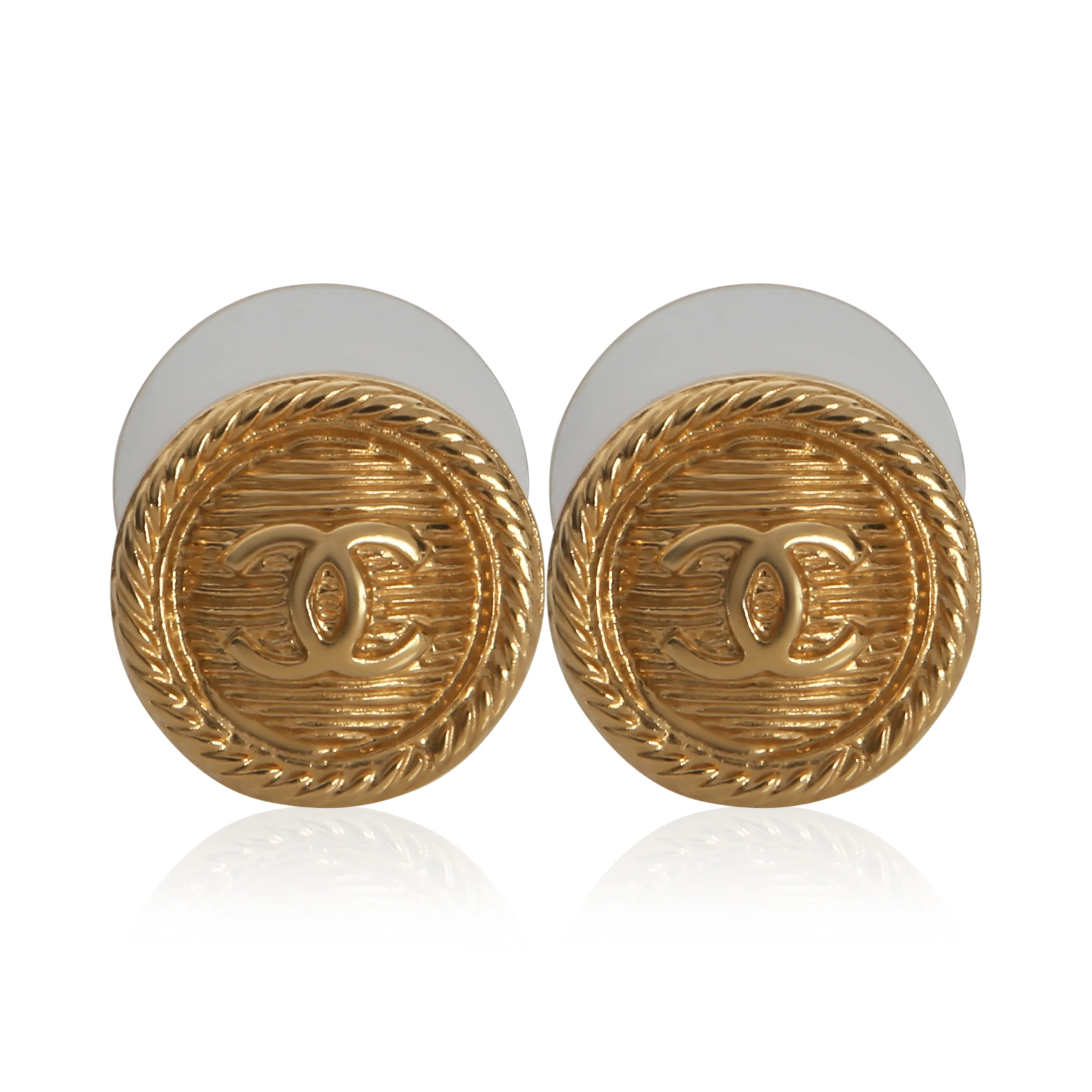 Gold-Plated  2018 Small CC Earrings