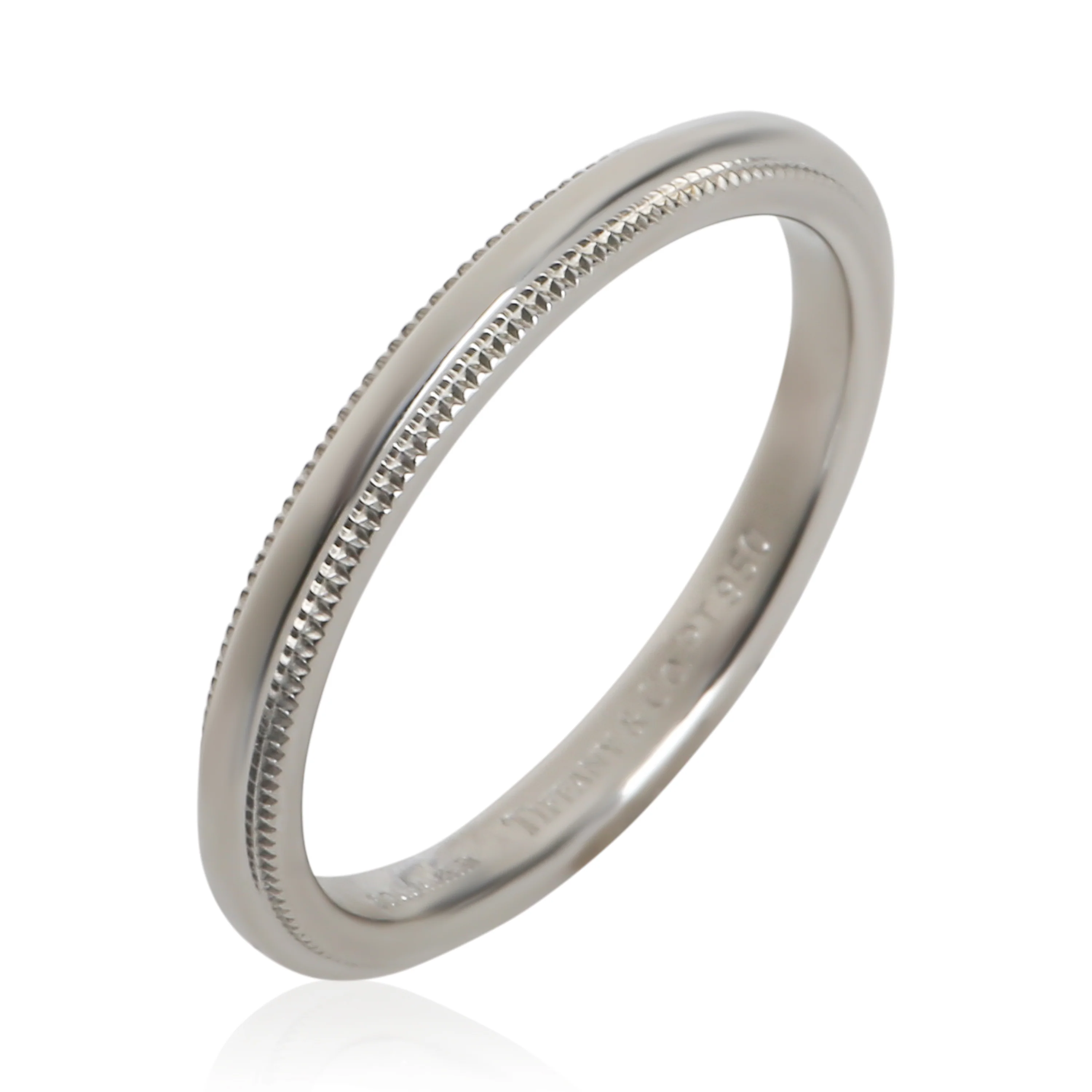 Platinum 2mm Milgrain Band - Image 4