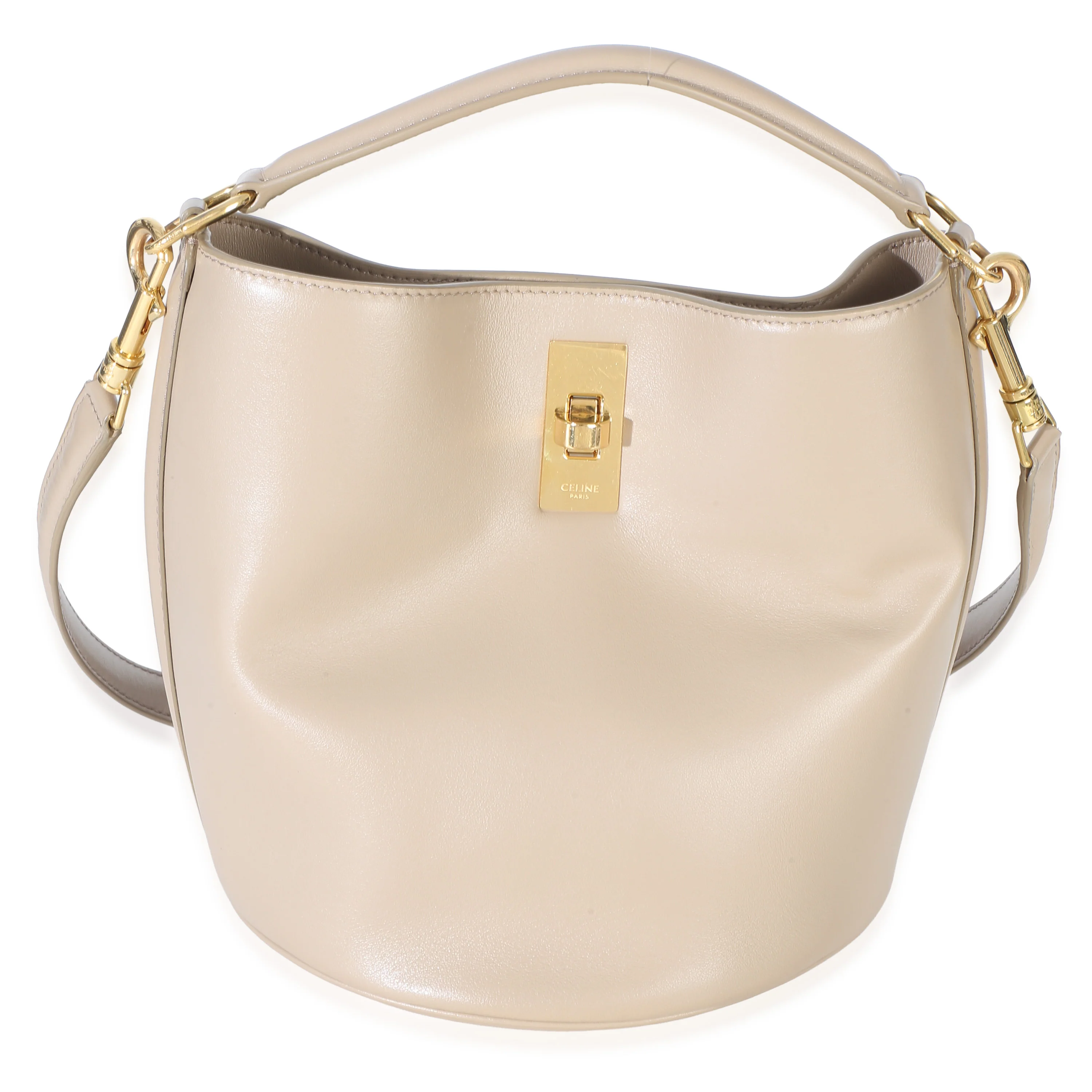 Tan Smooth Calfskin Teen Bucket 16 Bag