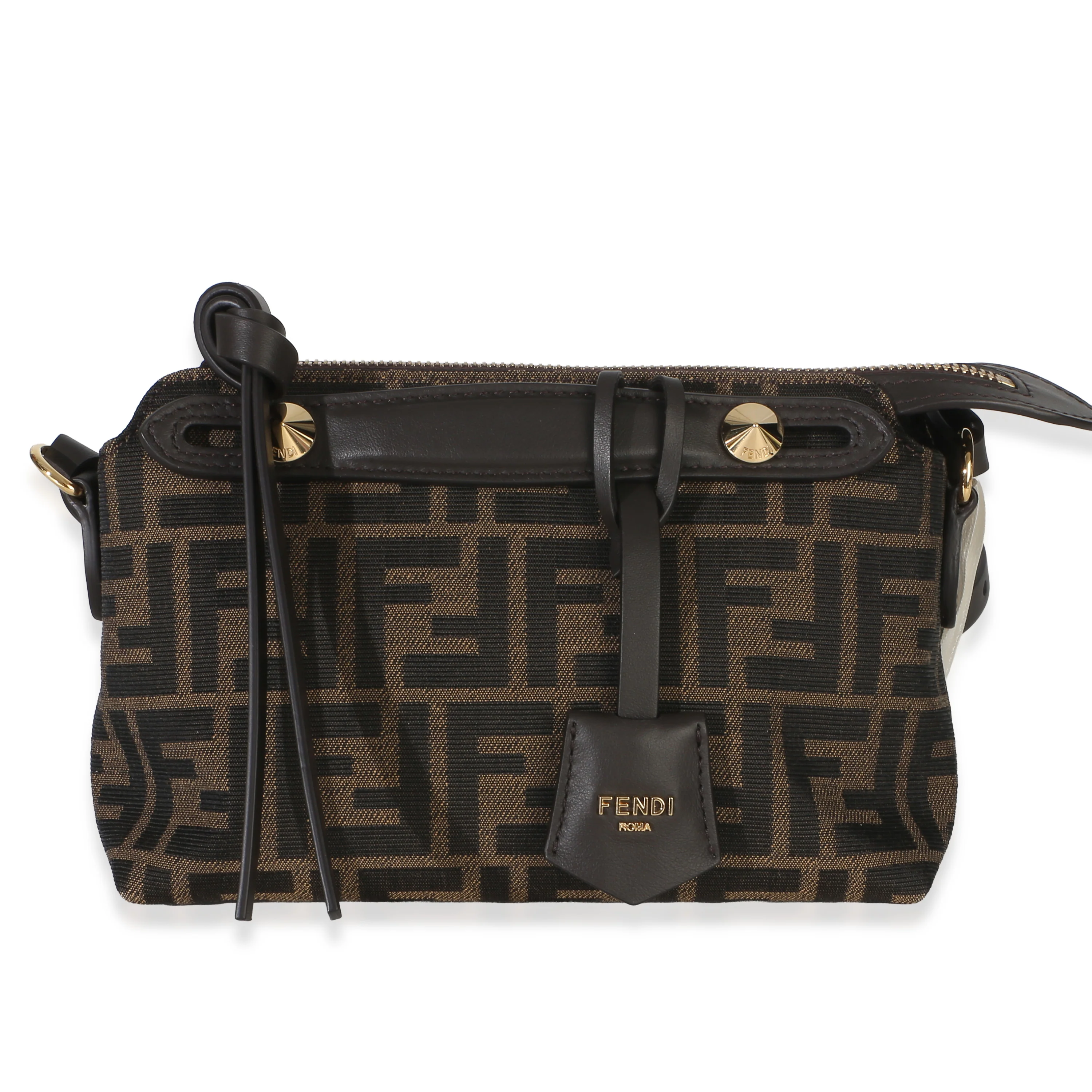 Black Brown Jacquard FF Vitello Grace Mini By The Way Satchel