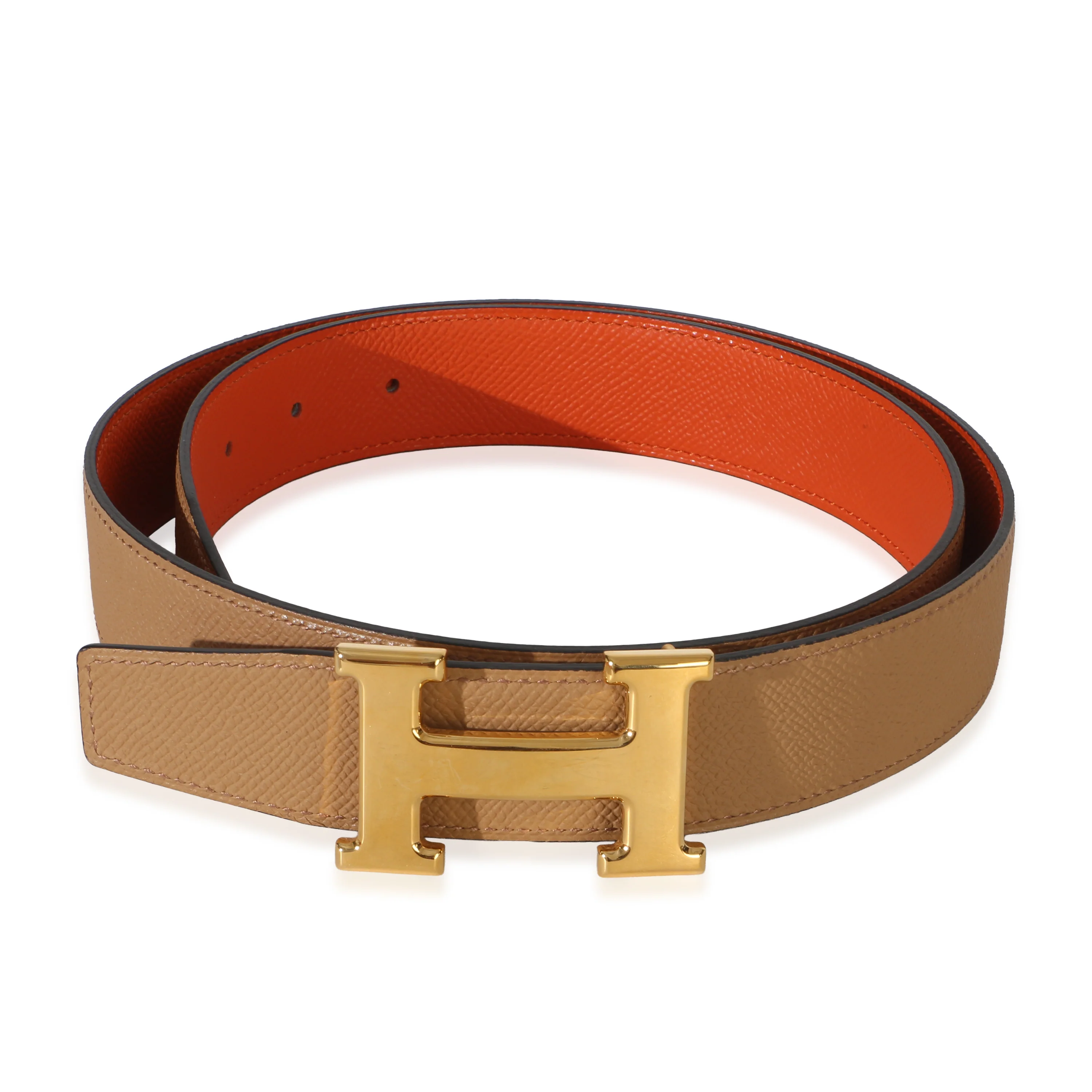 Feu Biscuit Epsom 38mm Reversible Constance Belt 85/34 Brushed GHW