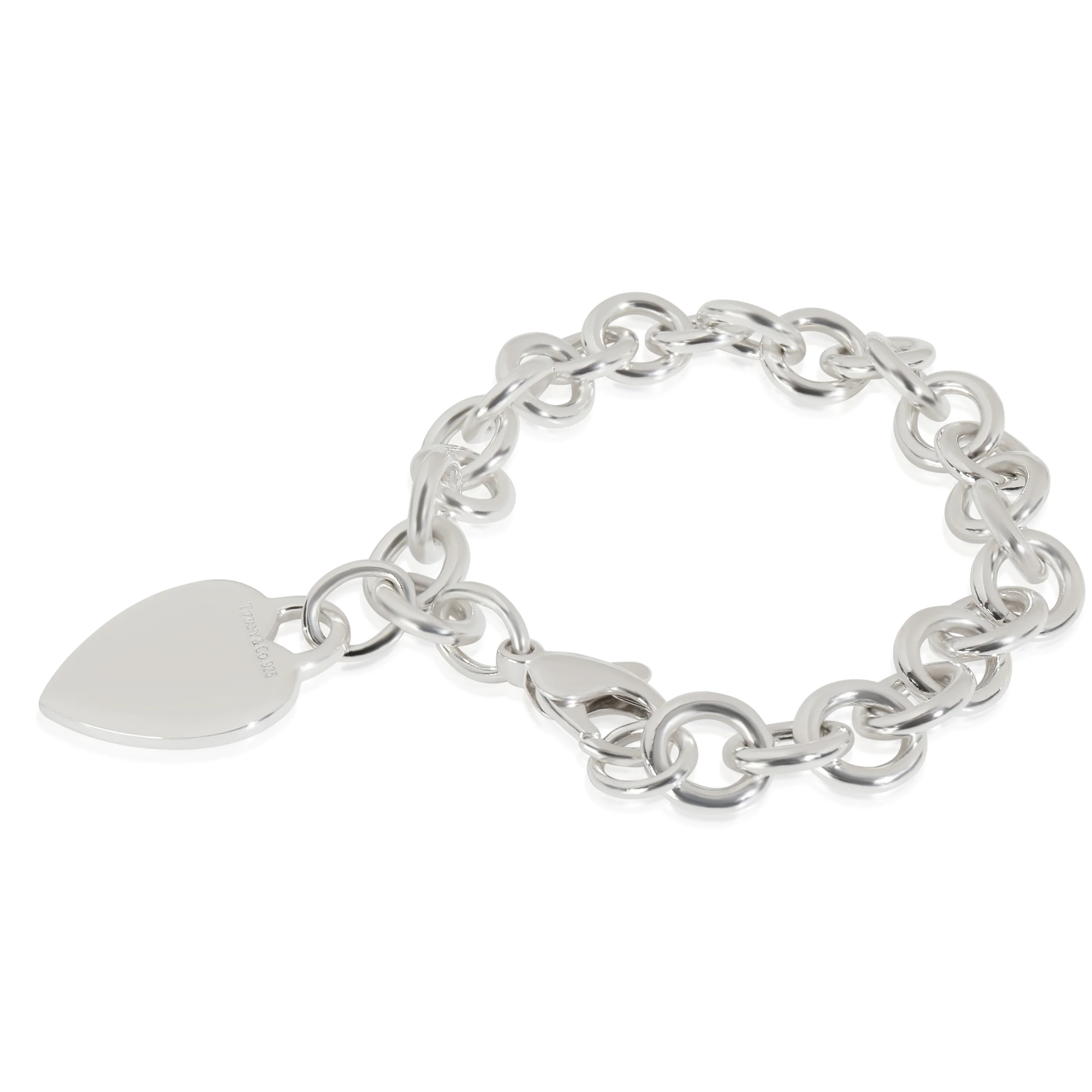 Sterling Silver Heart Tag Bracelet - Image 3