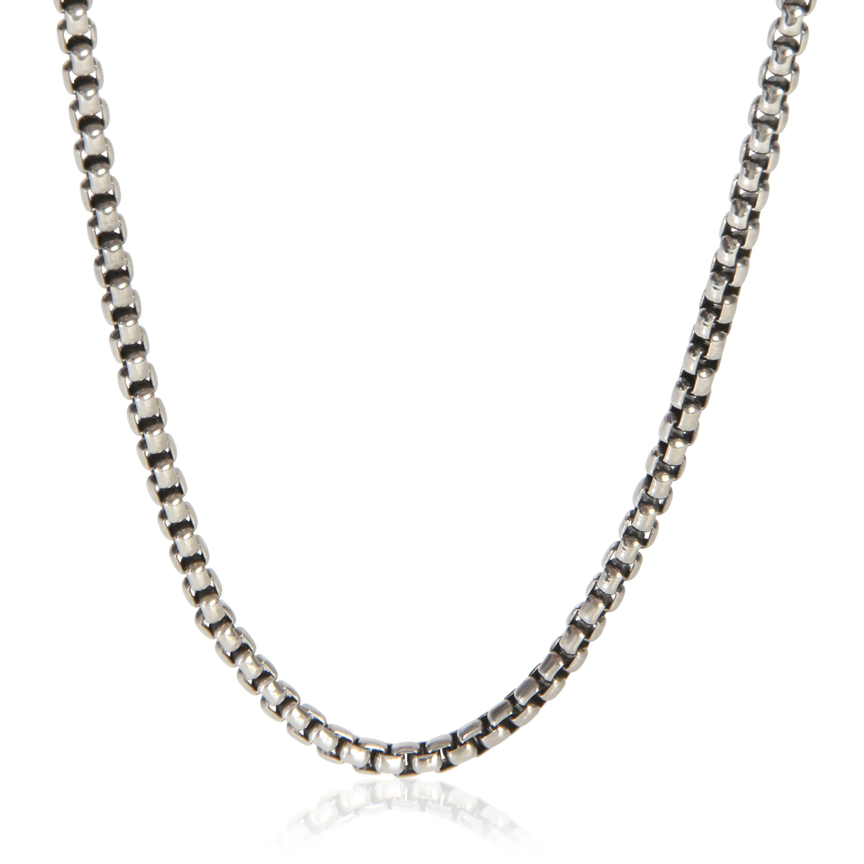 Sterling Silver  Box Chain Necklace