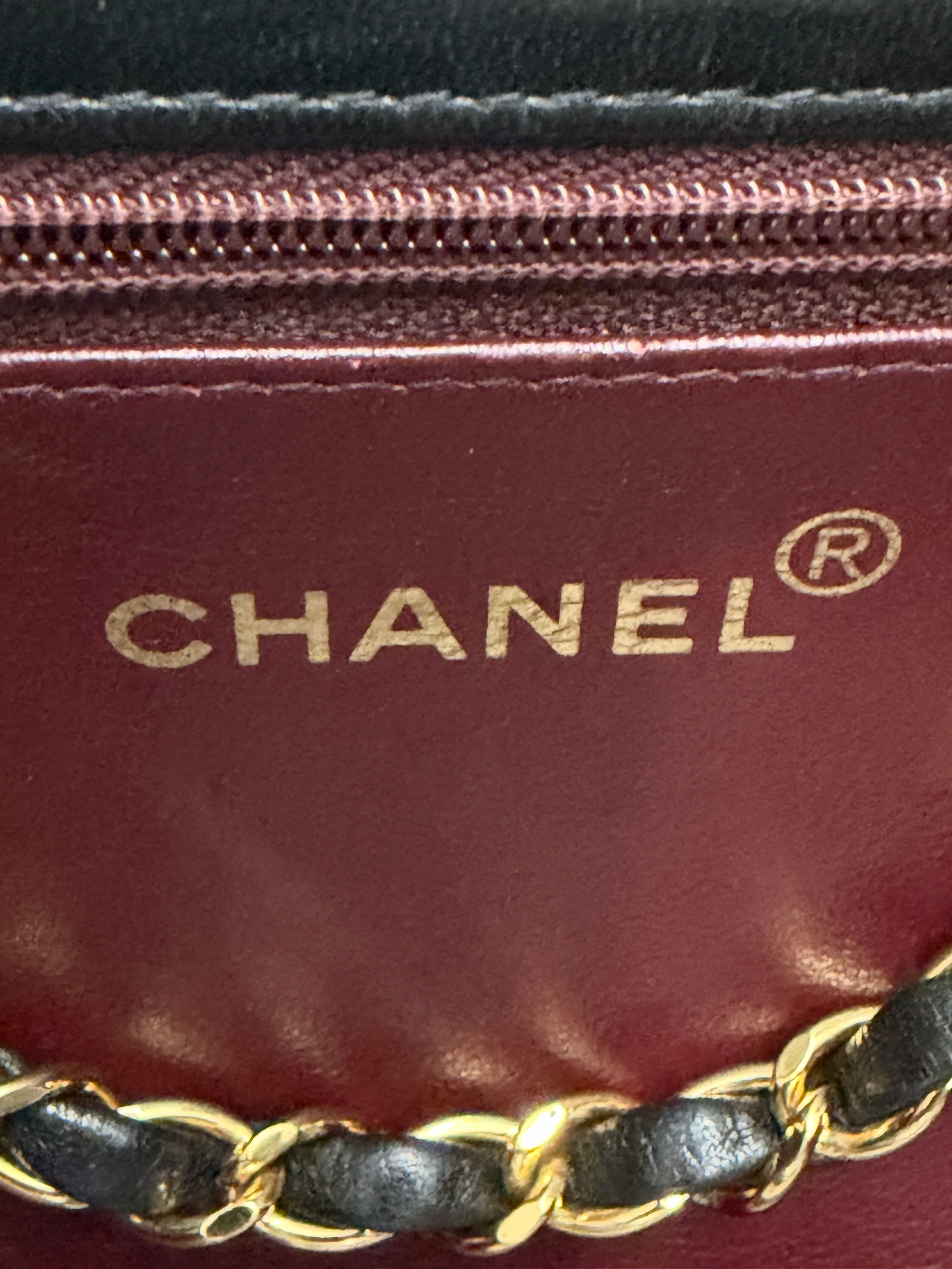 Vintage 24k Black Quilted Lambskin Full Flap Bag - Image 10