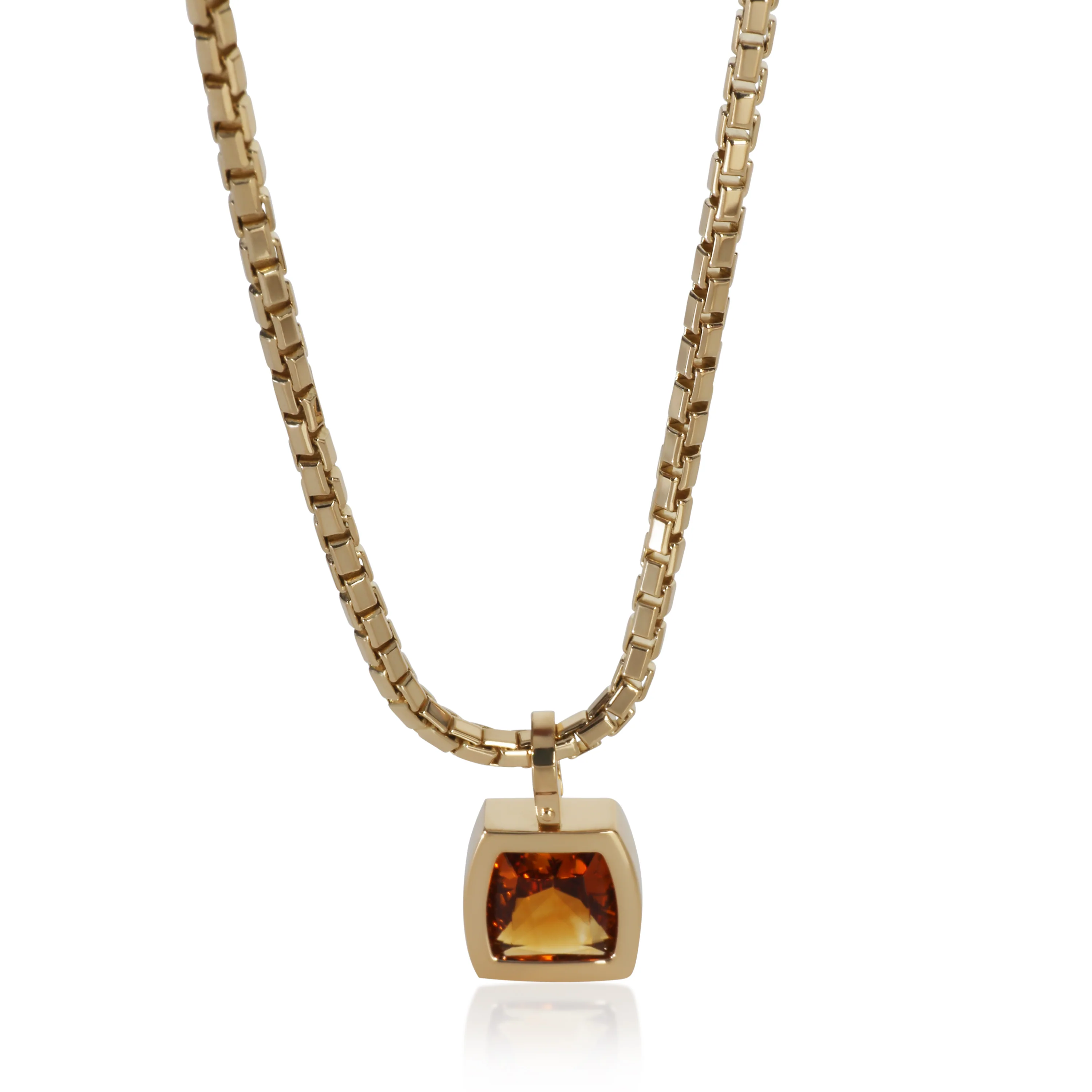 Yellow Gold Citrine Dona Necklace