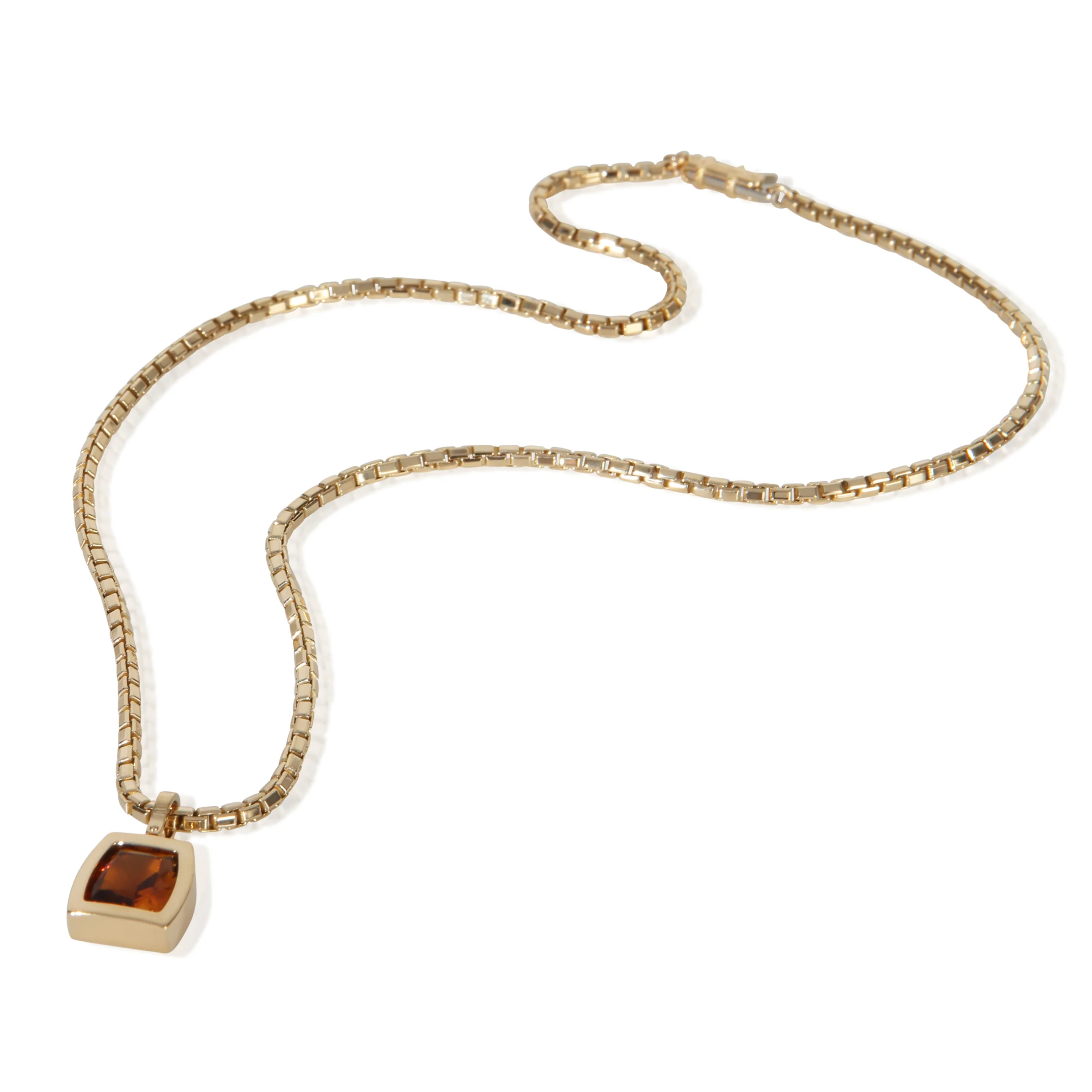 Yellow Gold Citrine Dona Necklace - Image 3