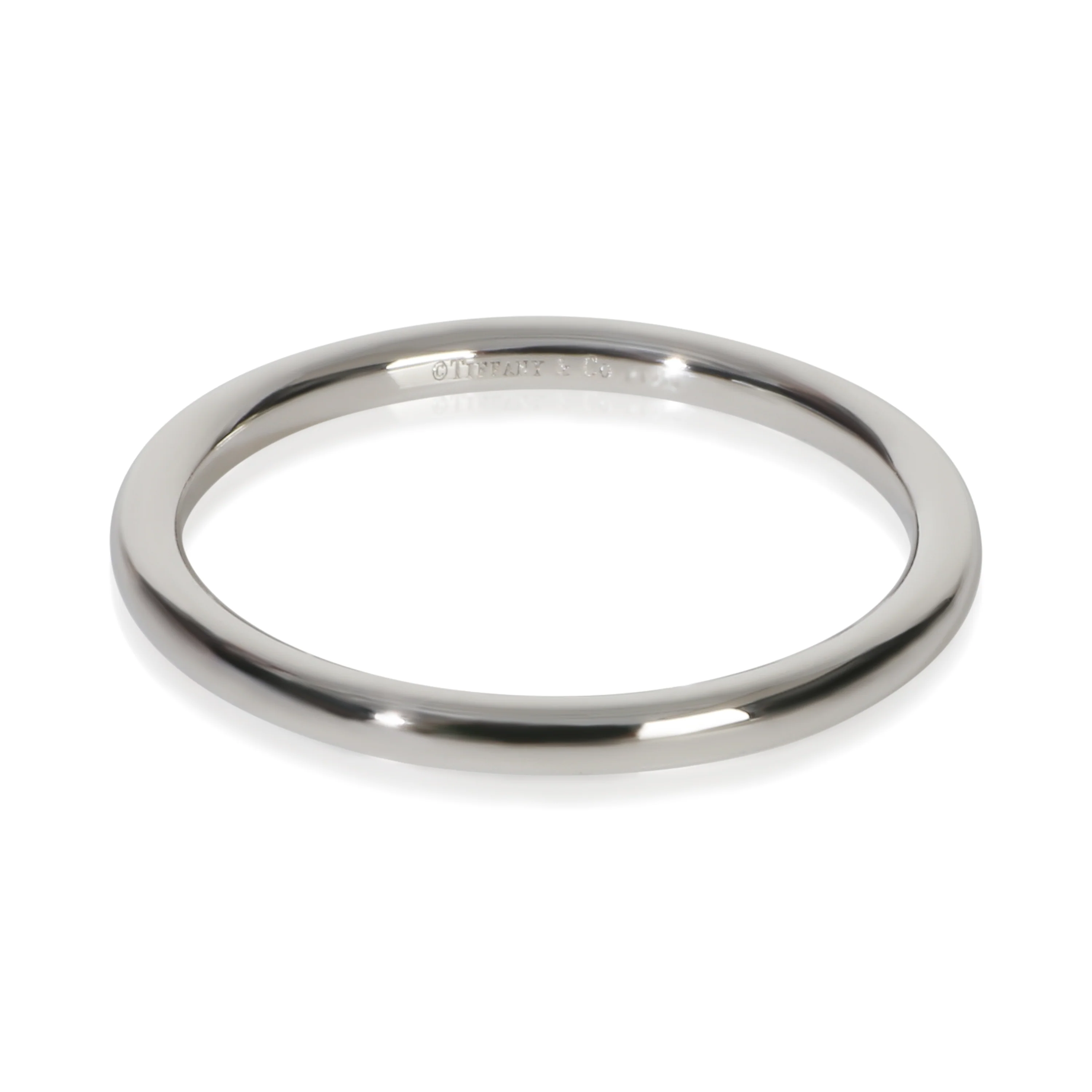 Platinum  1.6mm Round Band - Image 2