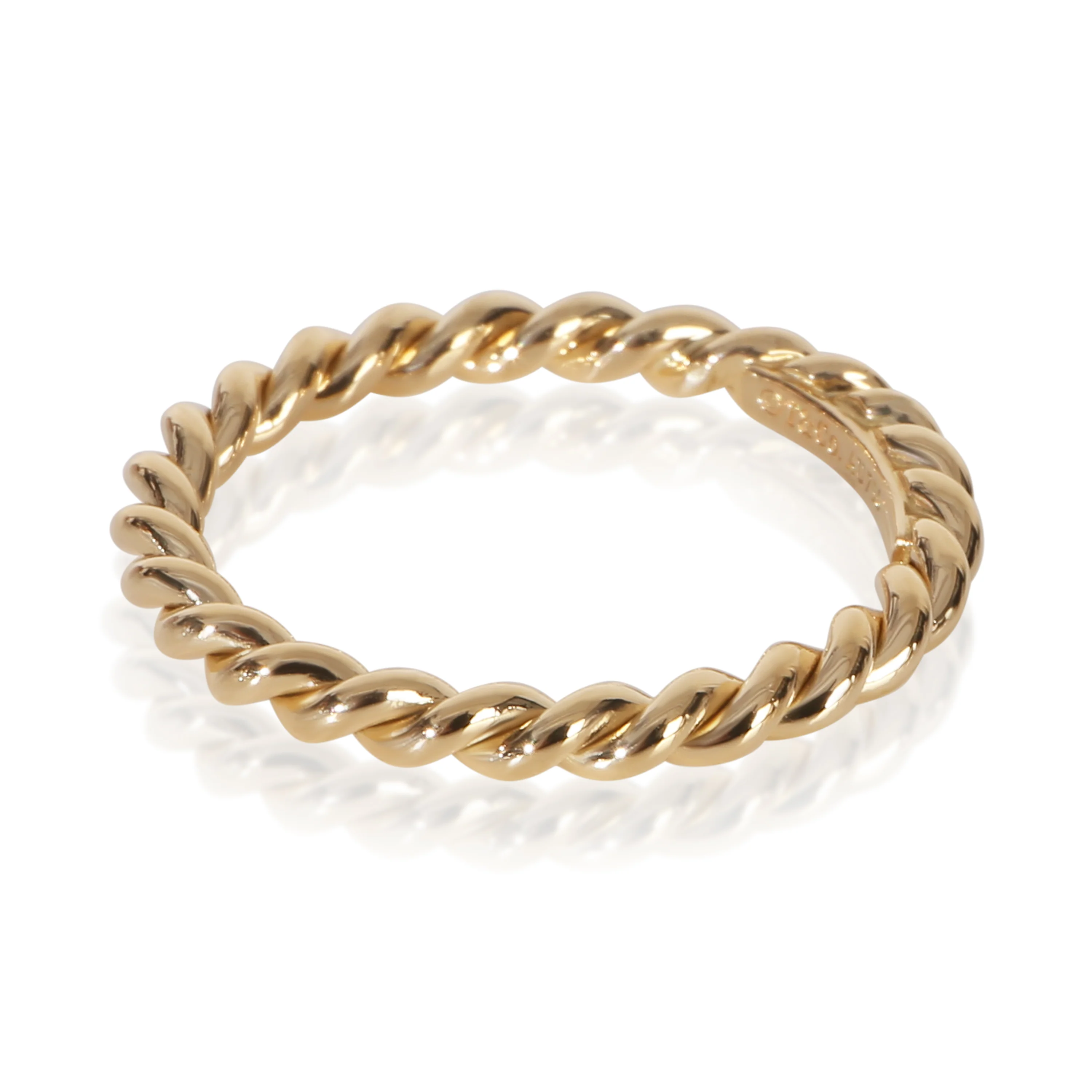 Yellow Gold  Twisted Rope Band - Image 2