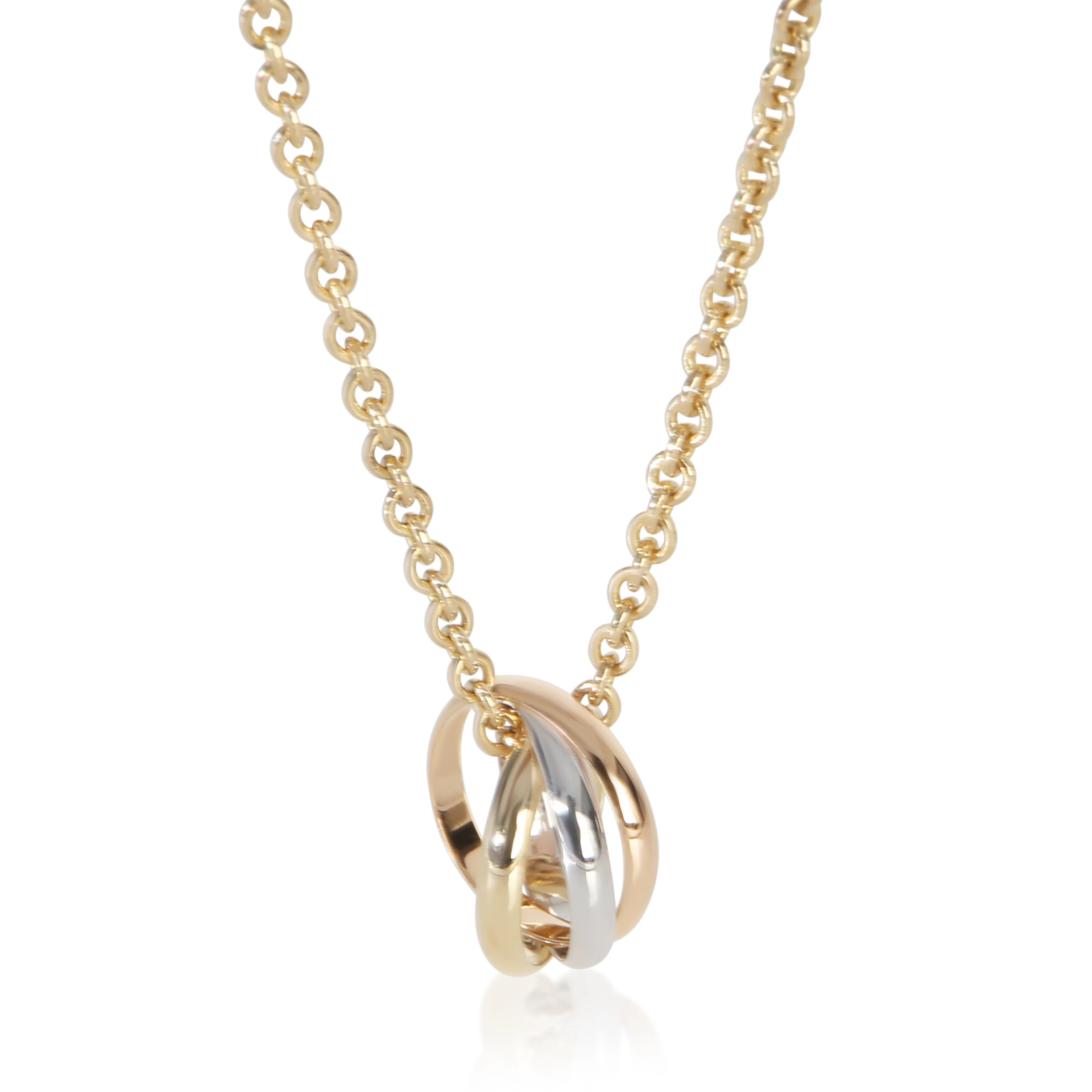 3-Tone Gold  Vintage Trinity Pendant