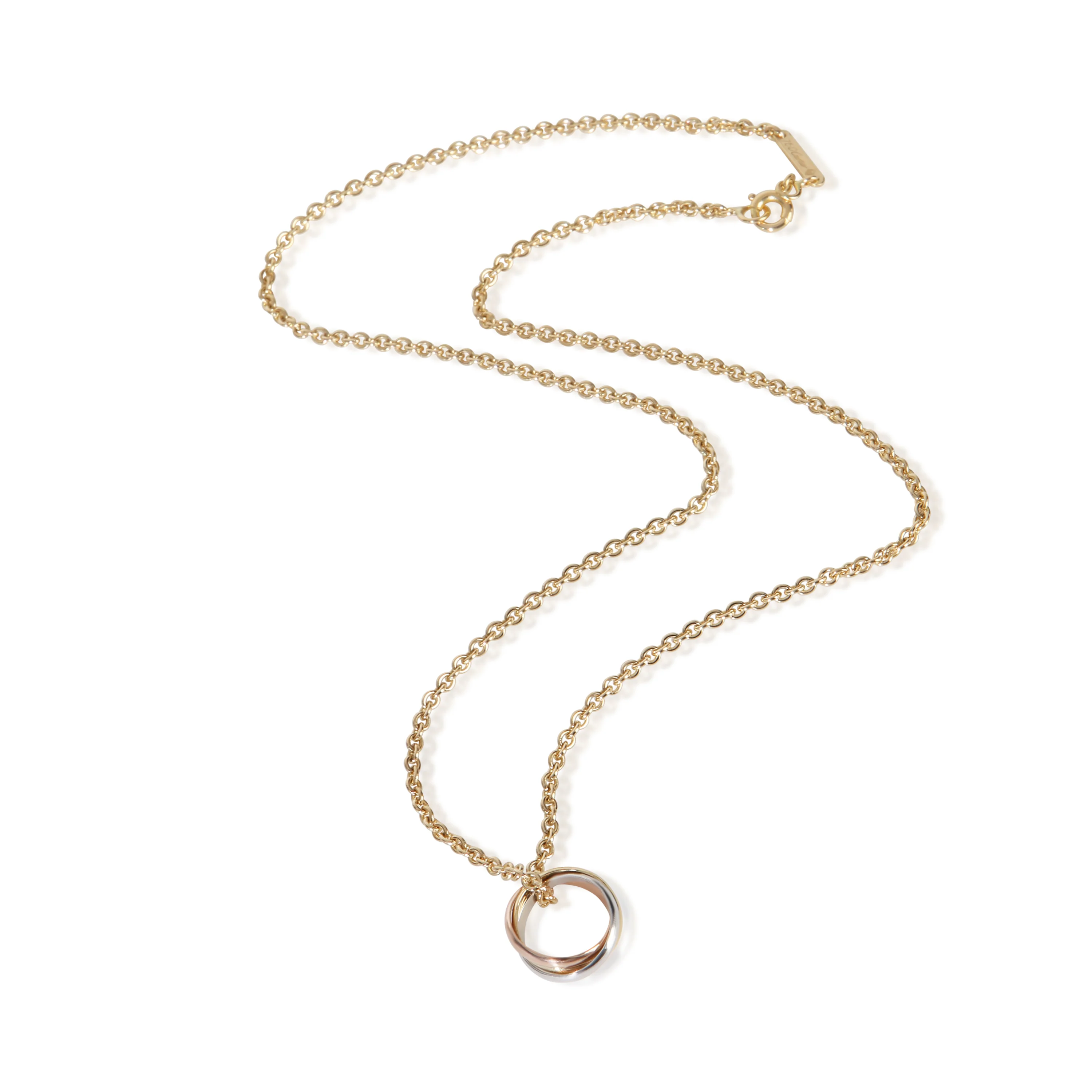 3-Tone Gold  Vintage Trinity Pendant - Image 4