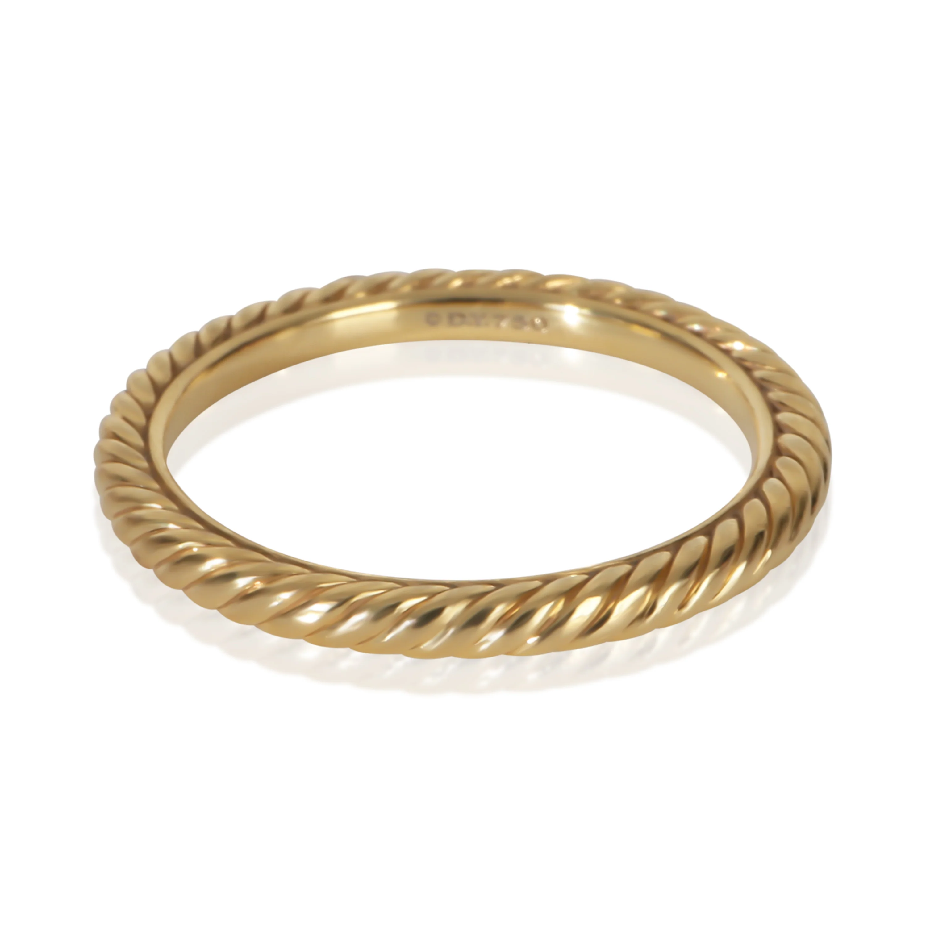 Yellow Gold 2mm Cable Band