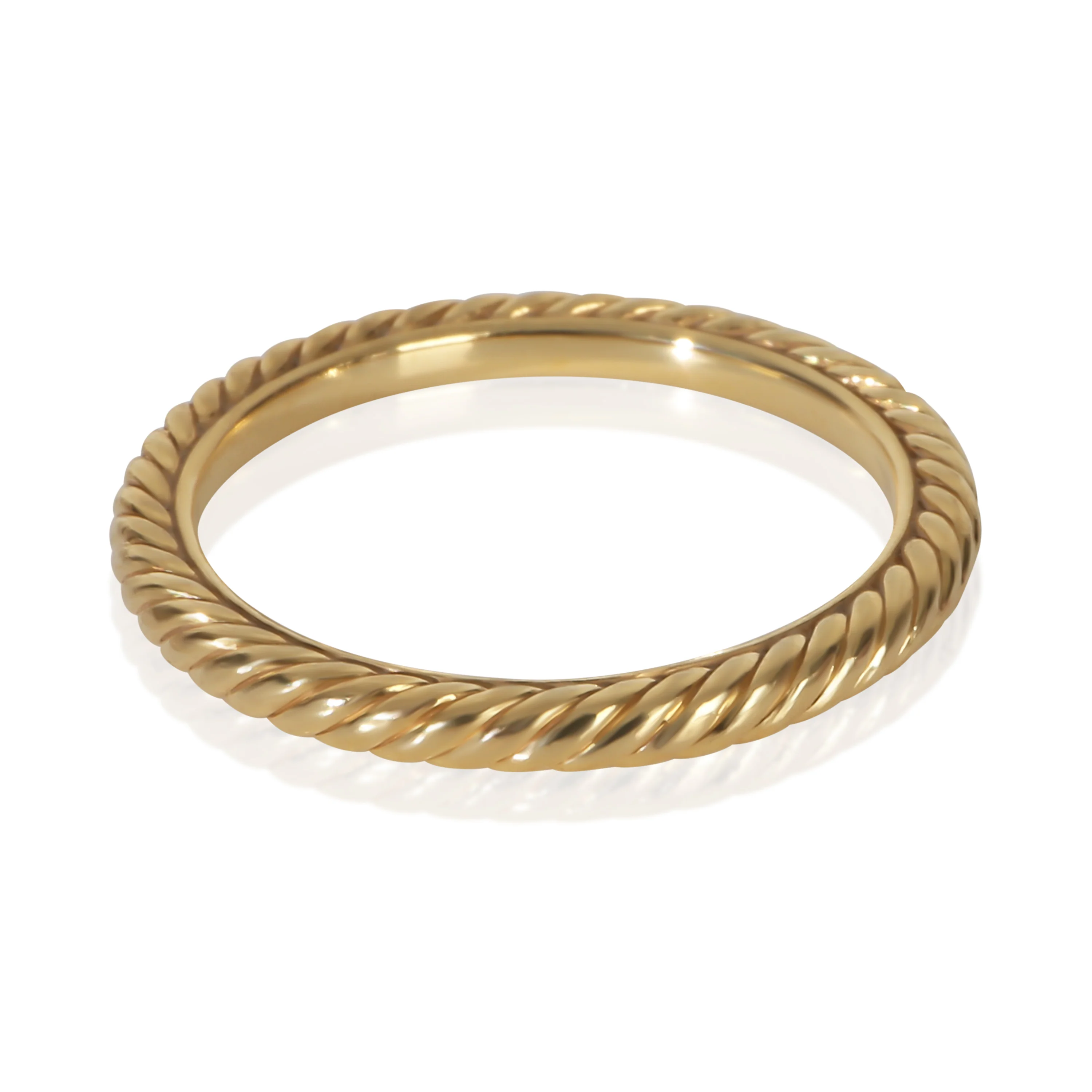 Yellow Gold 2mm Cable Band - Image 3
