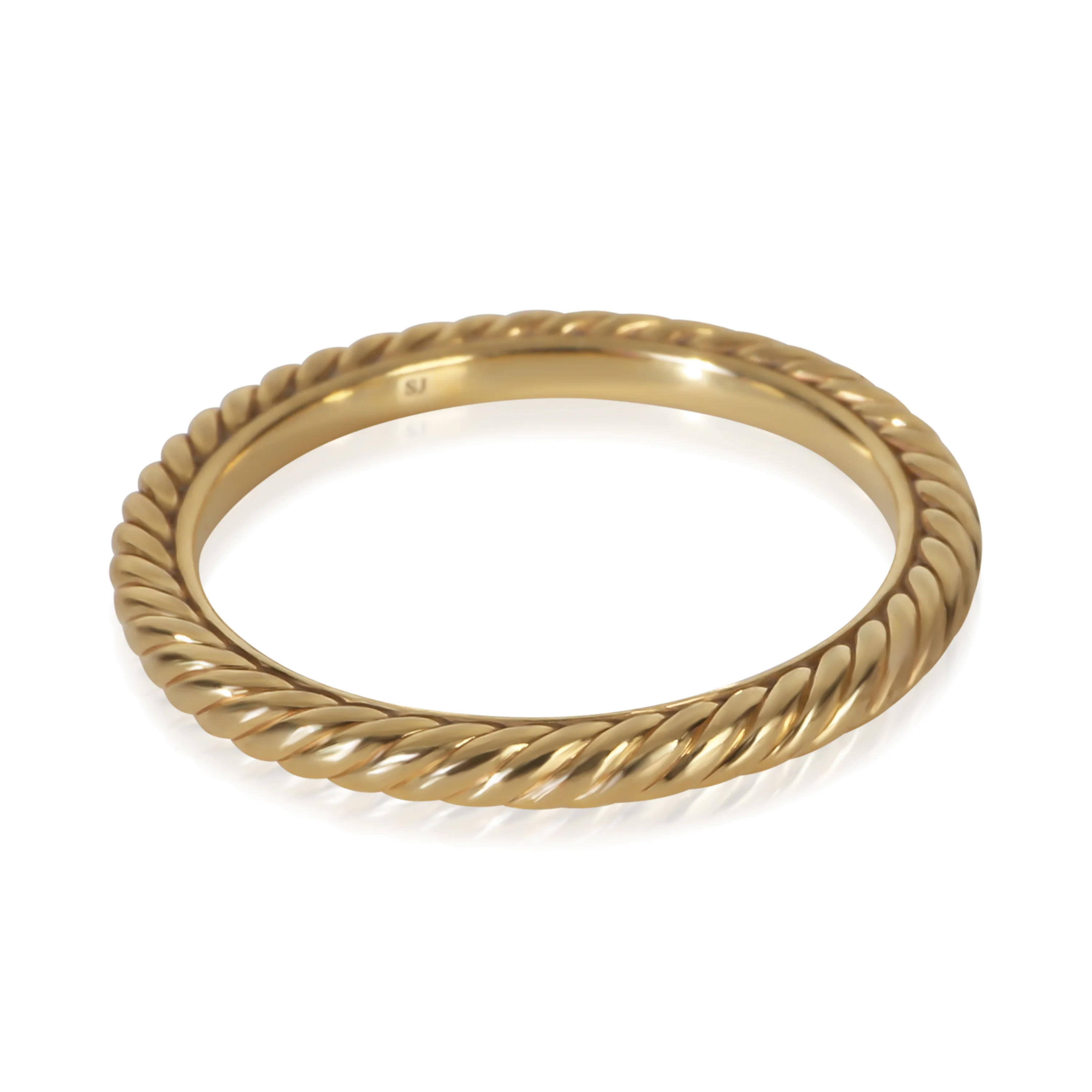 Yellow Gold 2mm Cable Band - Image 4