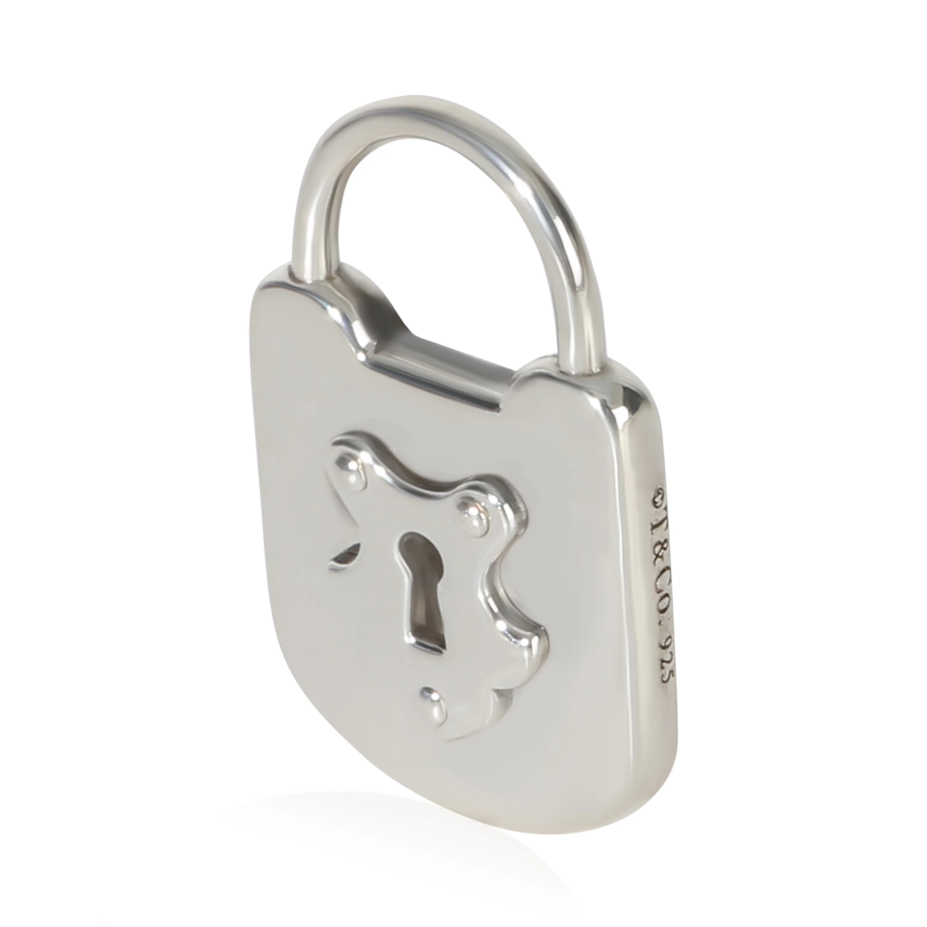 Sterling Silver  Lock Pendant - Image 2