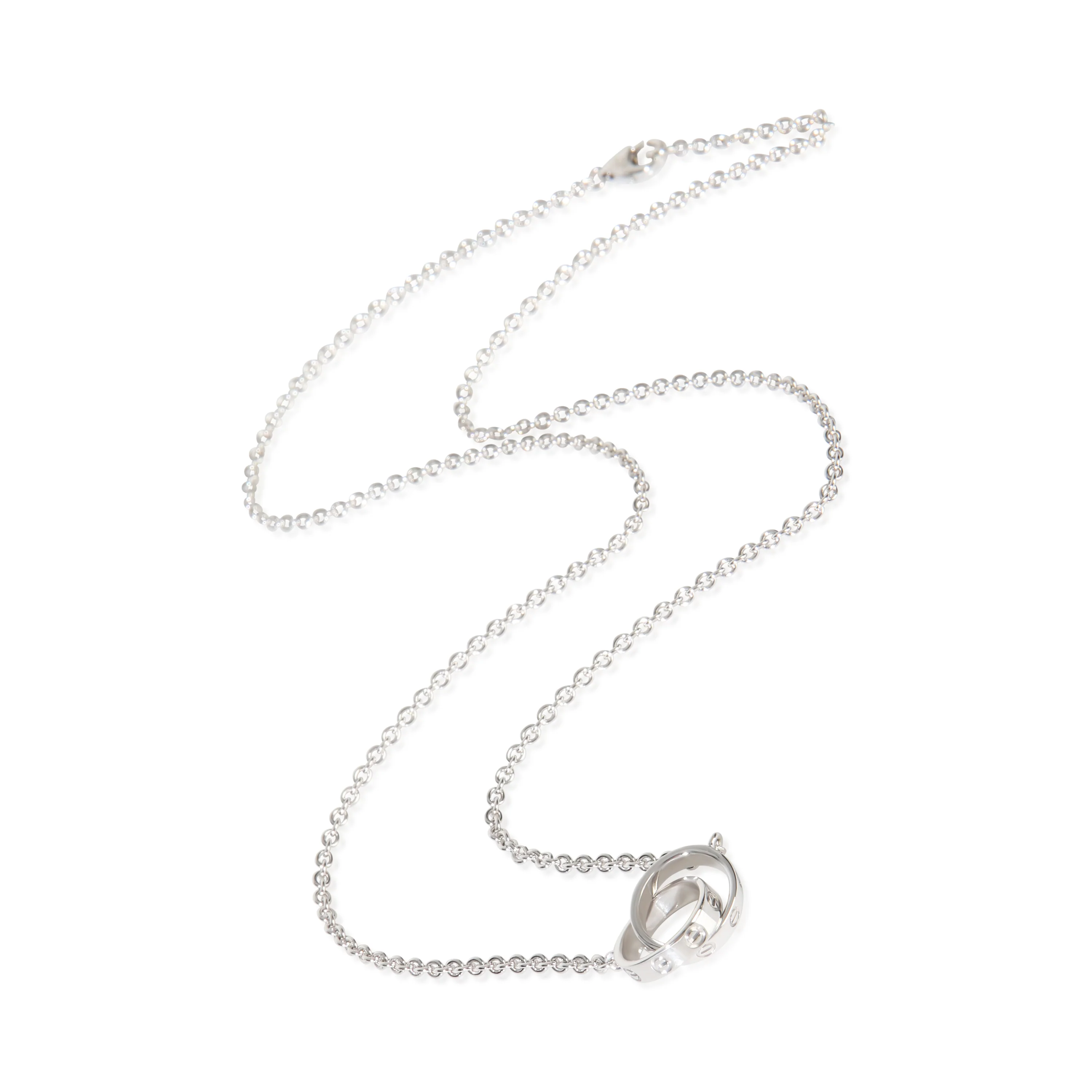 White Gold Love Necklace - Image 3