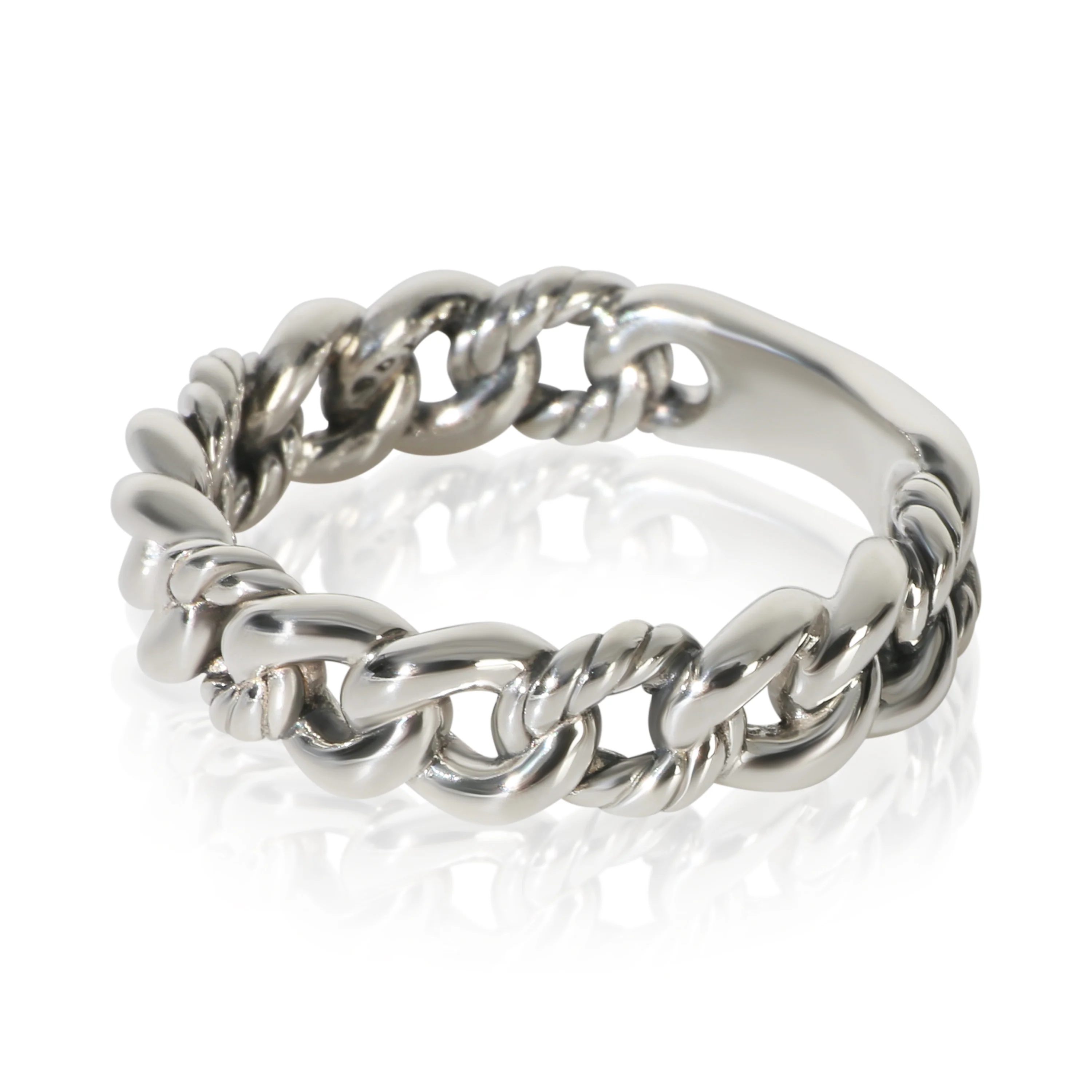 Sterling Silver  Belmont Curb Link Band - Image 2