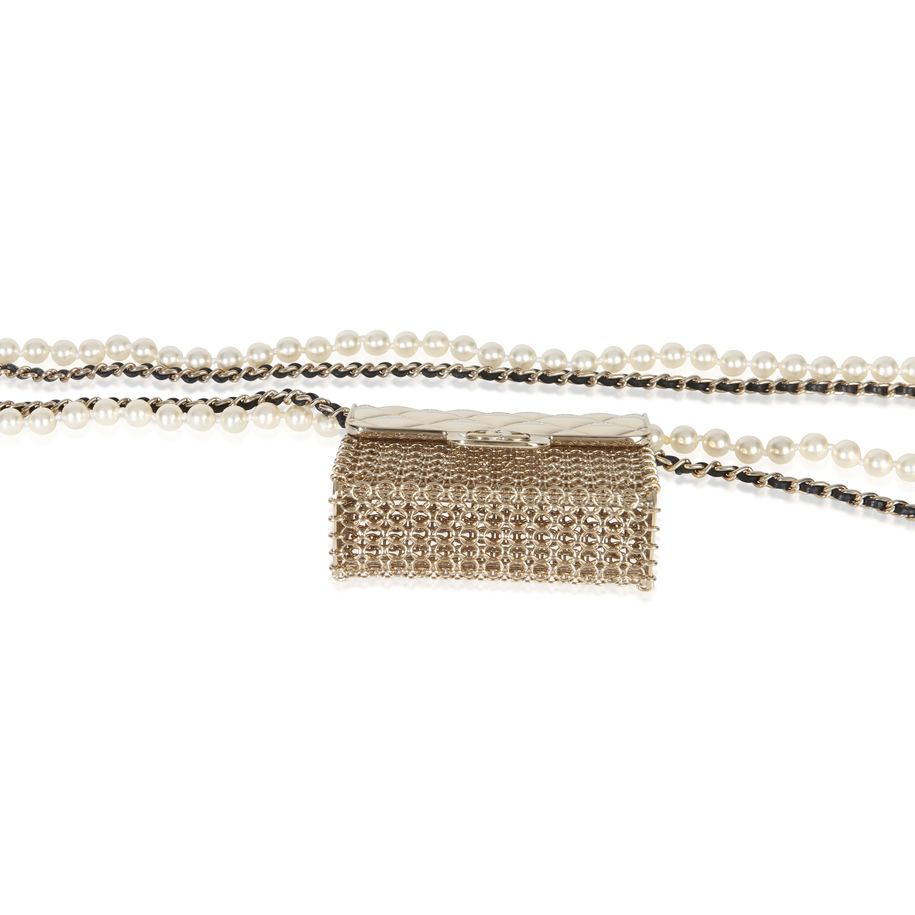 Gold-Plated  2022 Runway Flap Bag Necklace - Image 2