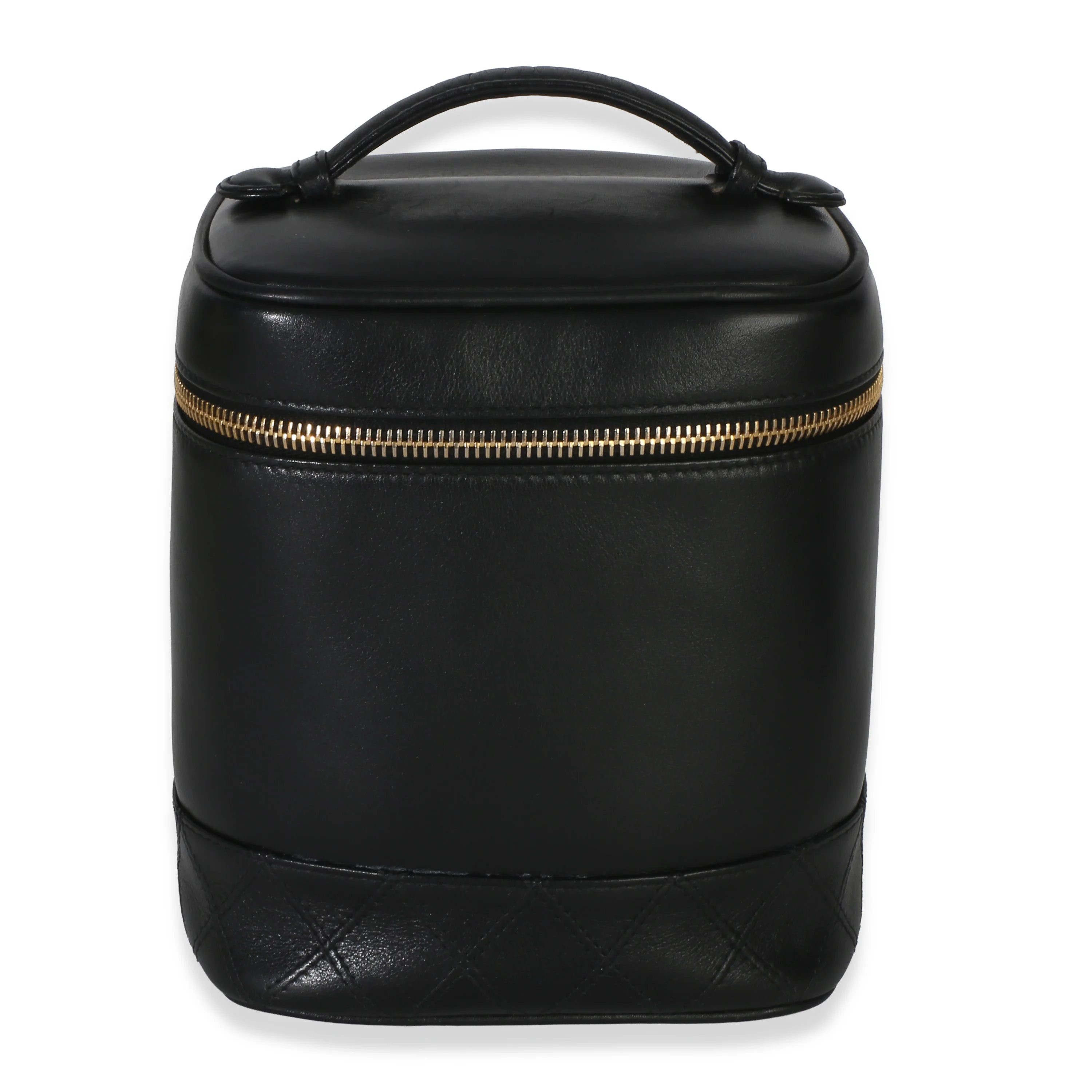 Black Quilted Lambskin Timeless Classic Vanity Case