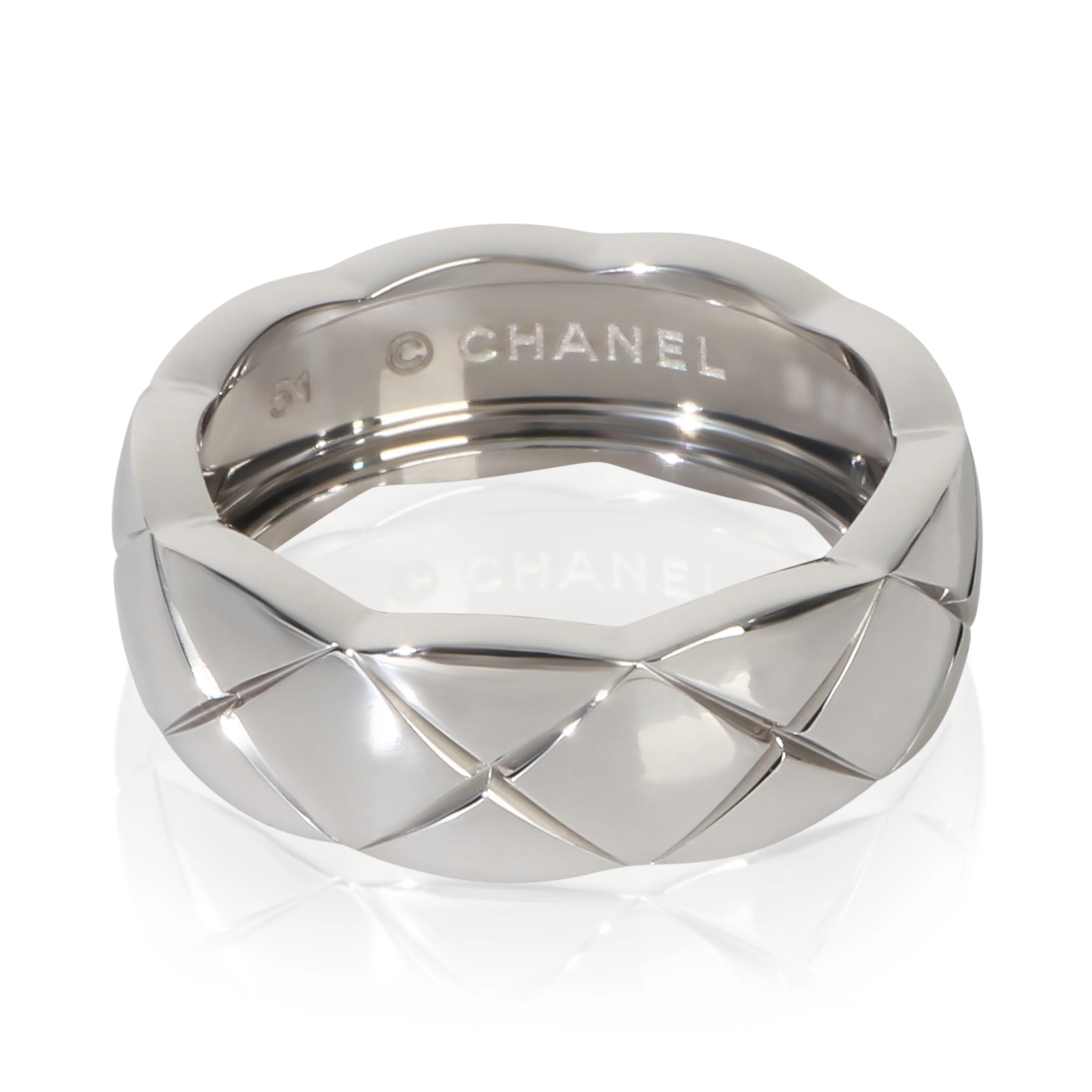 White Gold Small Model Coco Crush Ring