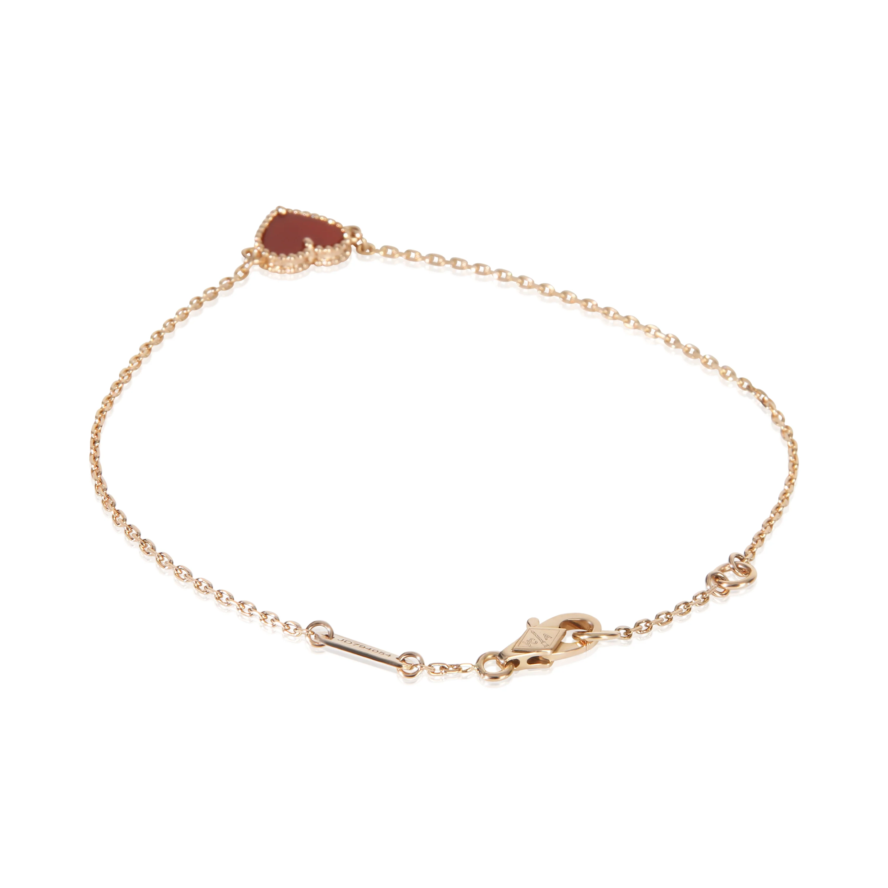 Rose Gold Carnelian Sweet Hearts Bracelet - Image 3