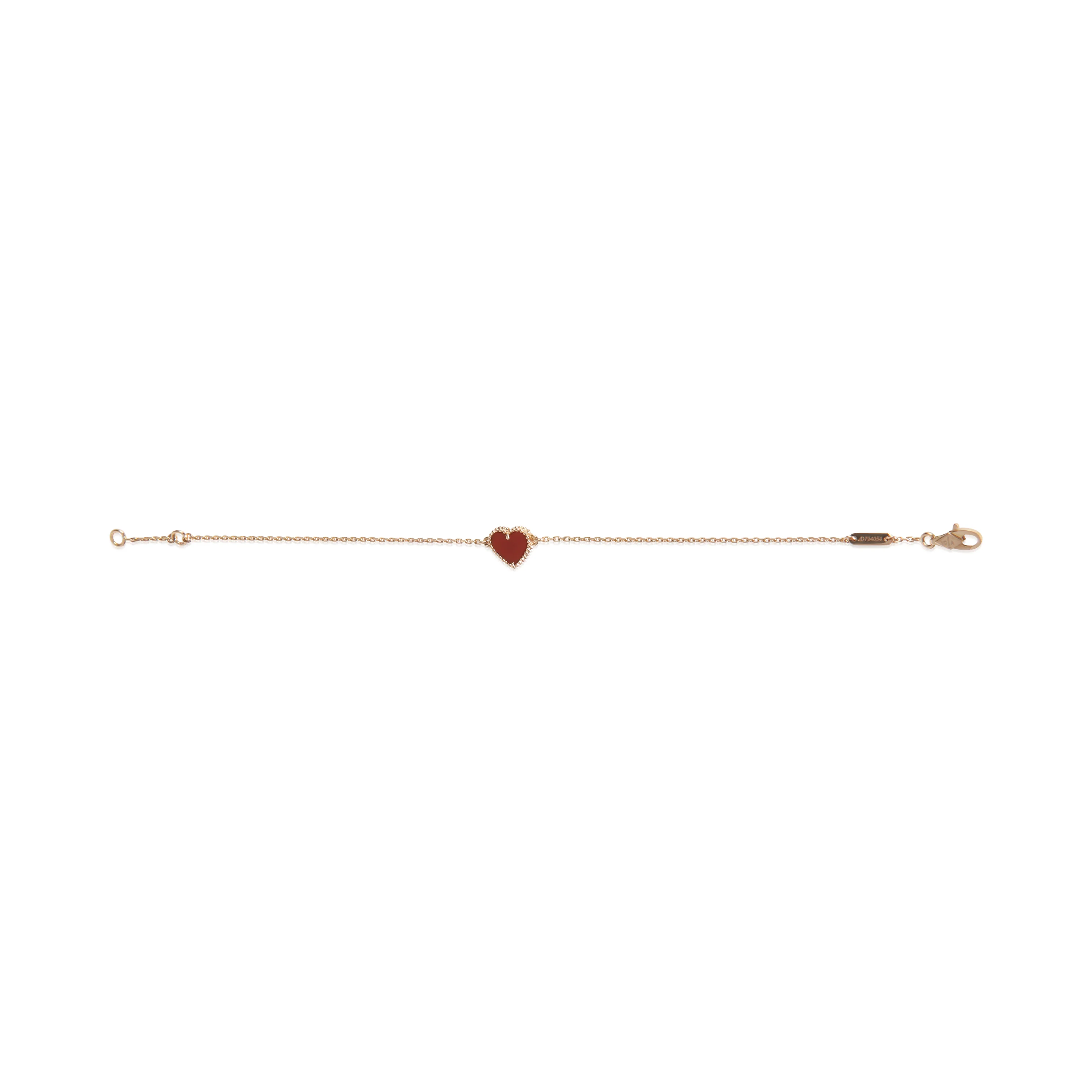 Rose Gold Carnelian Sweet Hearts Bracelet - Image 4