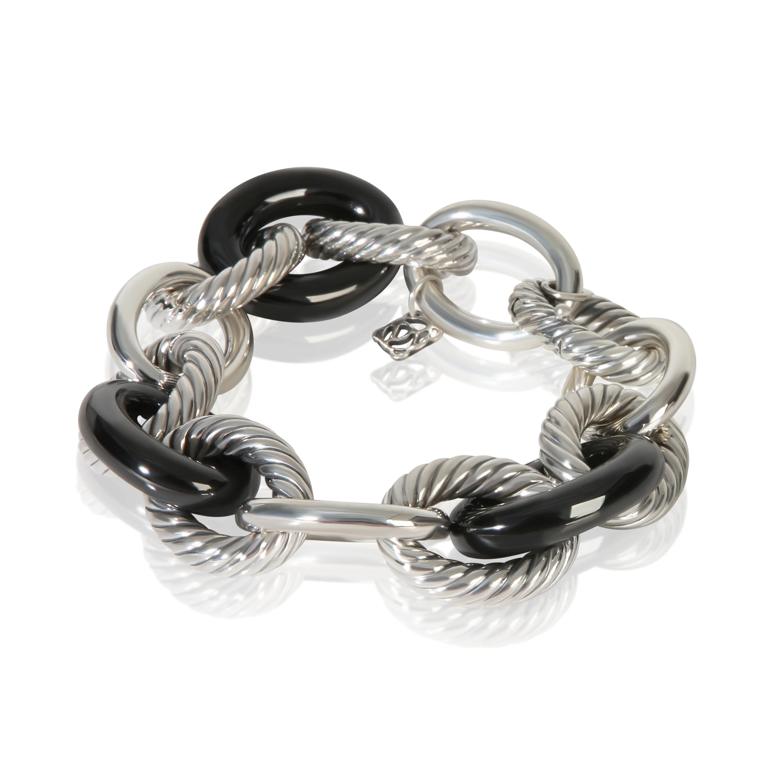 Sterling Silver  Oval Link Bracelet - Image 2