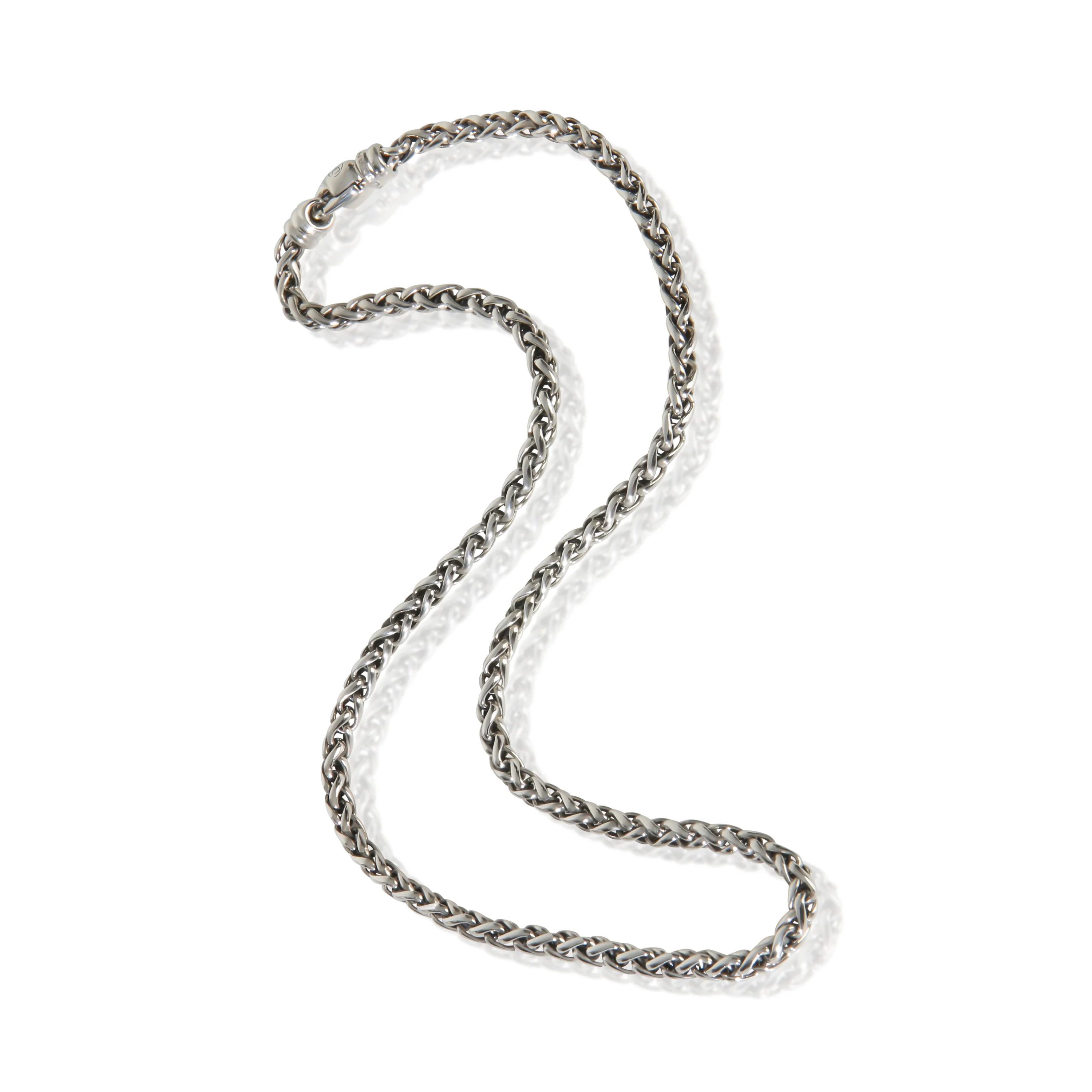 Sterling Silver Wheat Chain Necklace - Image 3