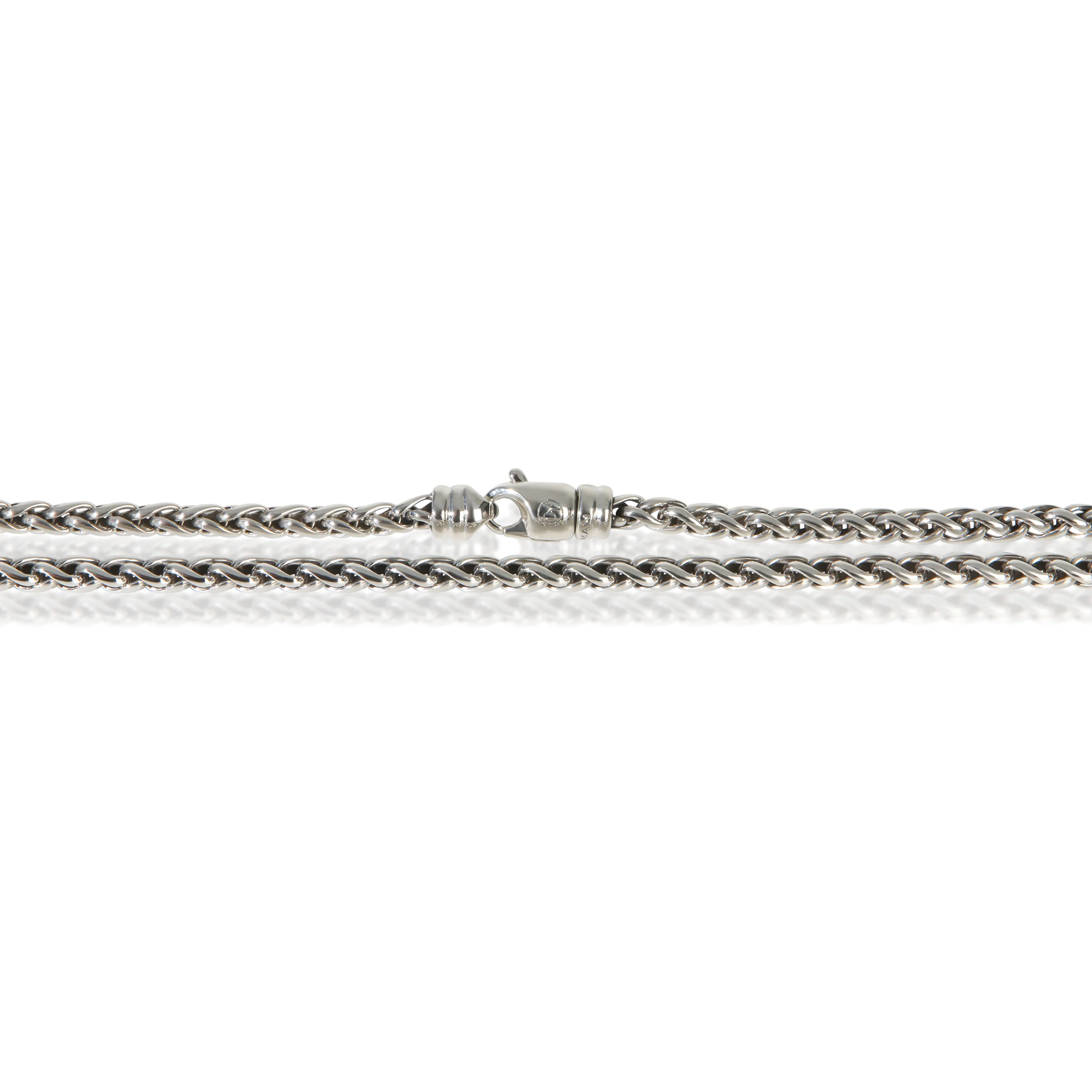 Sterling Silver  Wheat Chain Necklace - Image 2