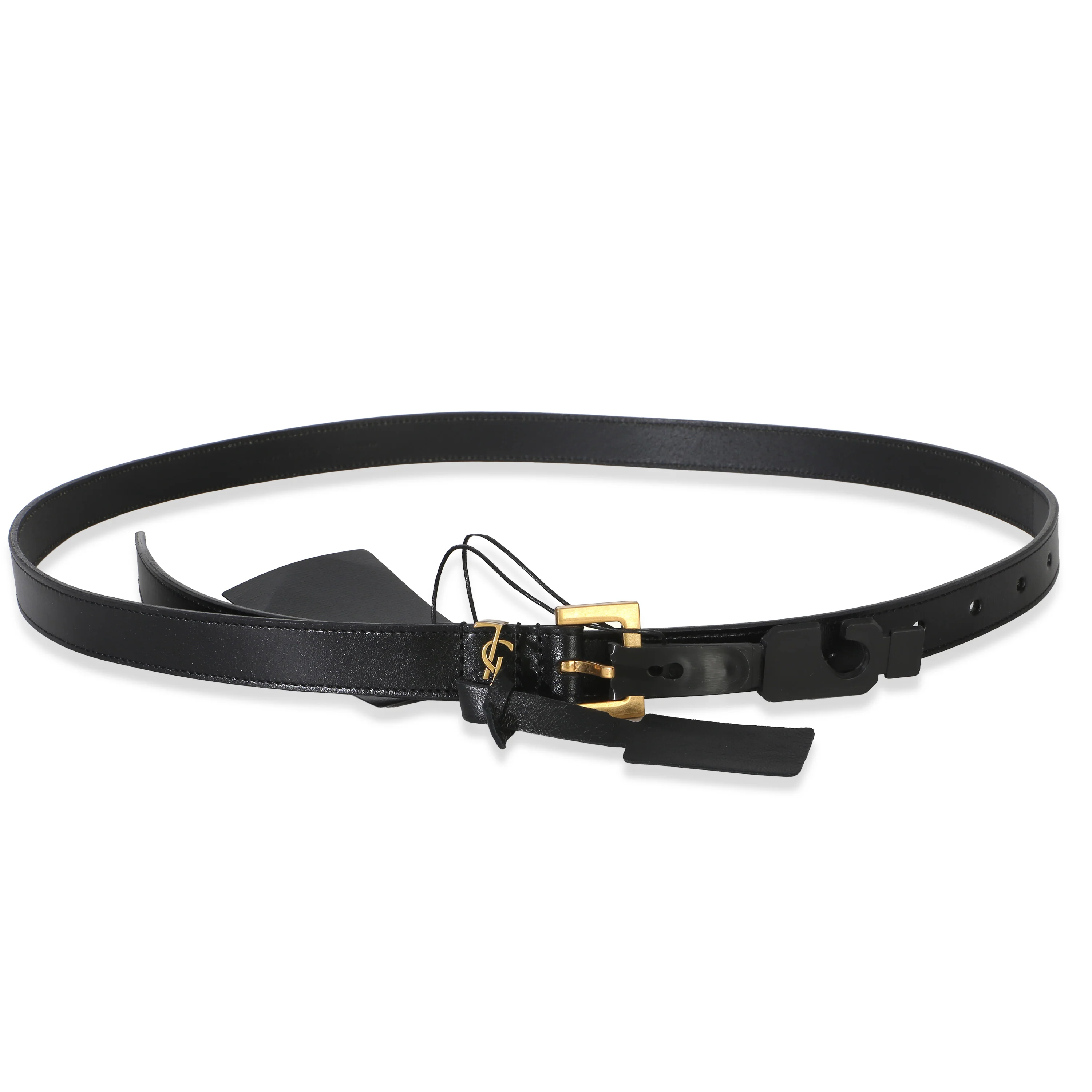 Mens Black Lambskin Cassandre 38mm Belt 85/34