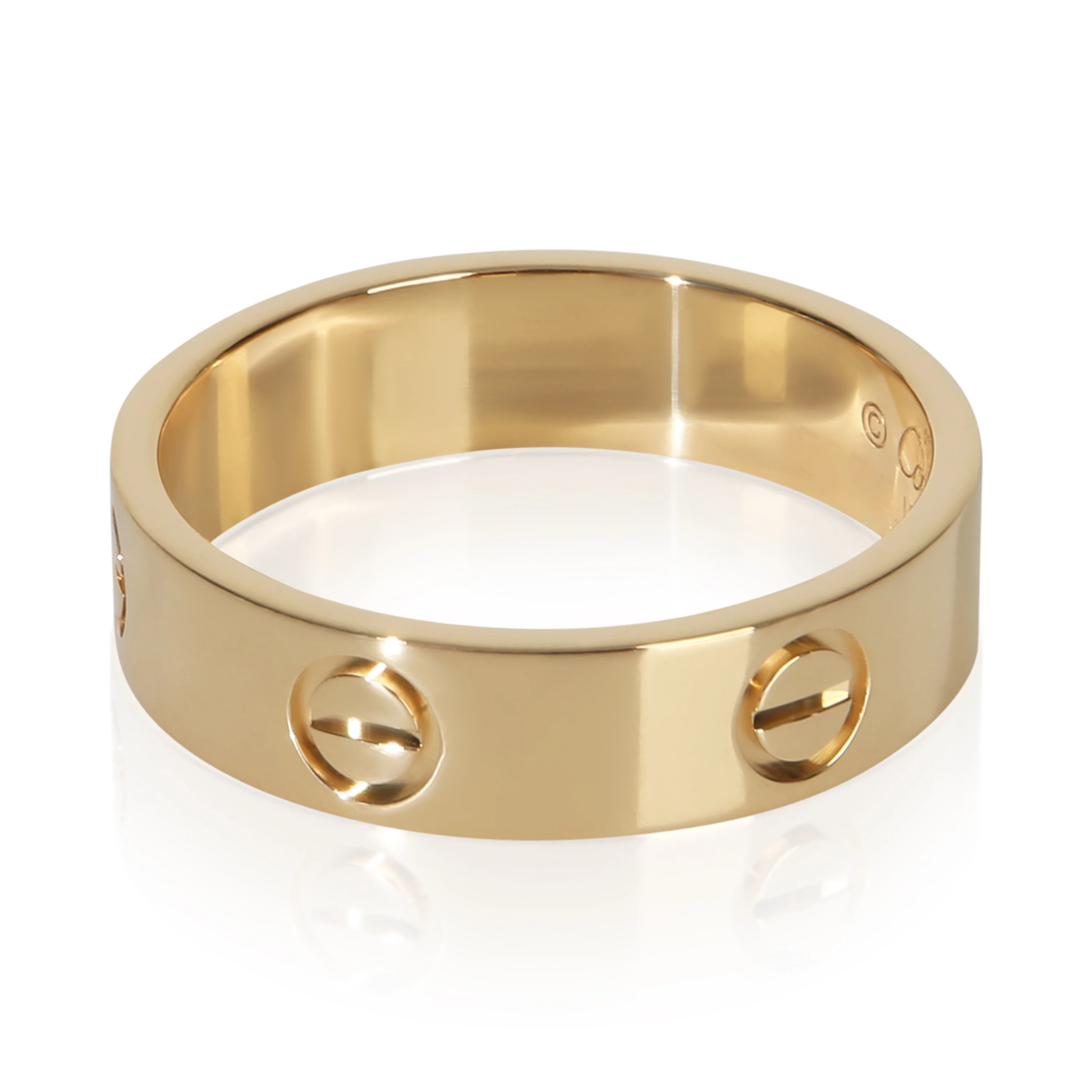 Yellow Gold Love Ring - Image 2