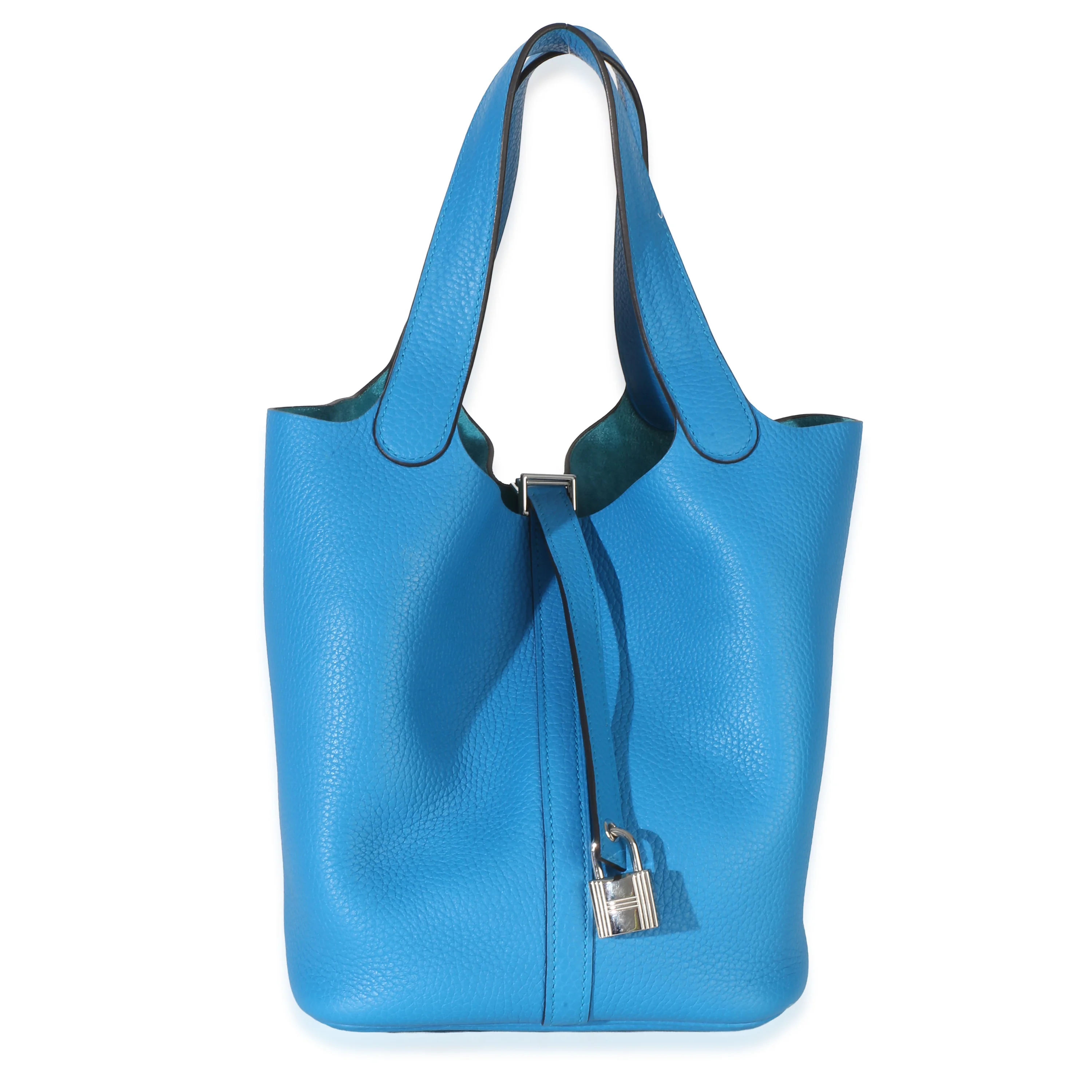 Bleu Hydra Clemence Picotin Lock 22 PHW