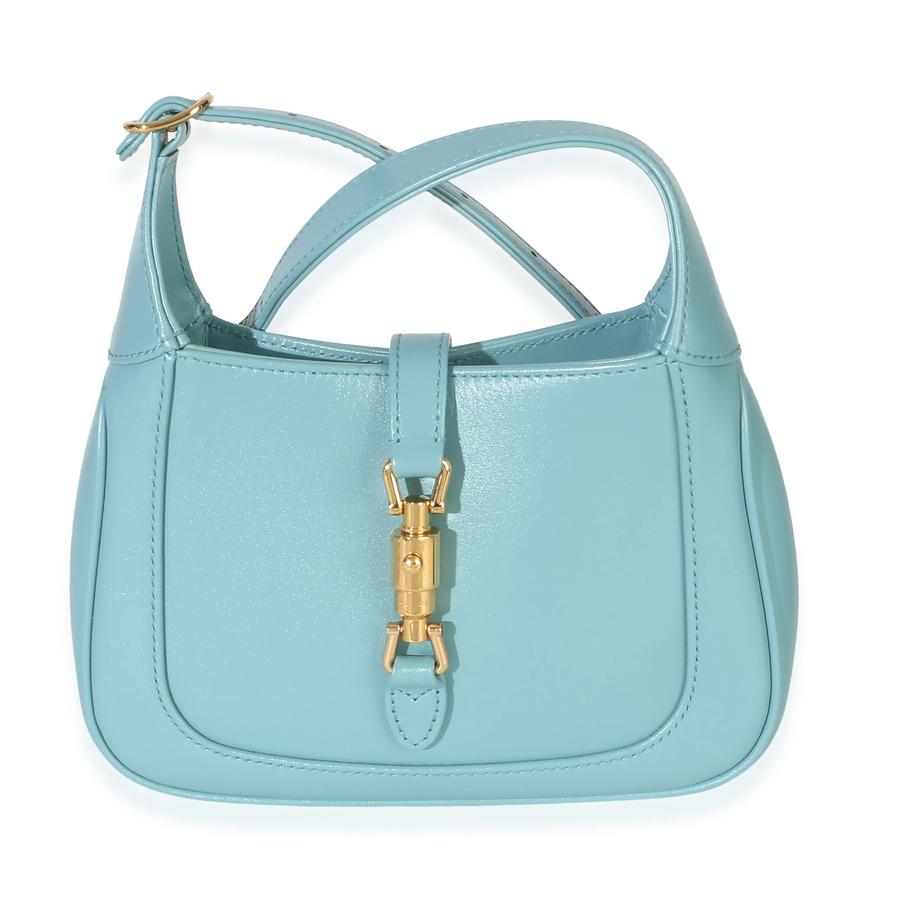 Dusty Azure Boarded Dyana Lux Calfskin Mini Jackie 1961 Hobo