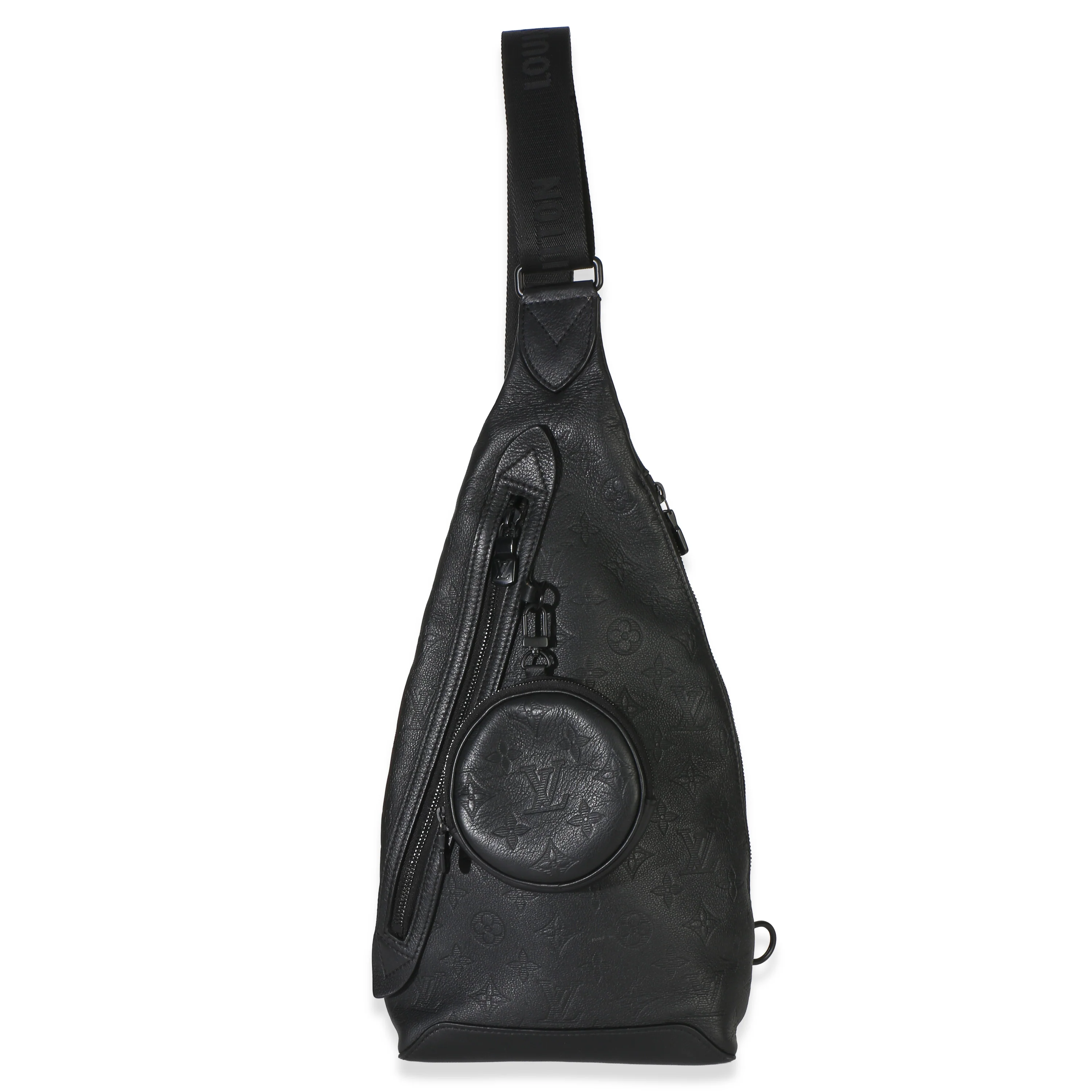 Black Monogram Shadow Duo Slingbag