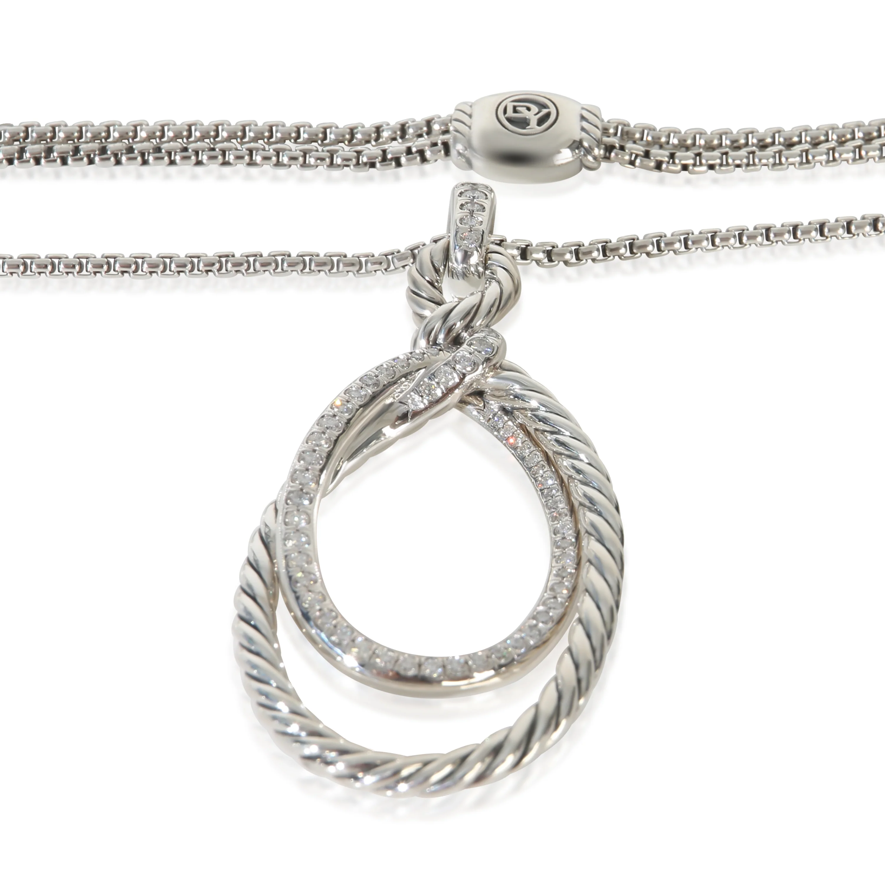 Sterling Silver Diamond Continuance Pendant - Image 2