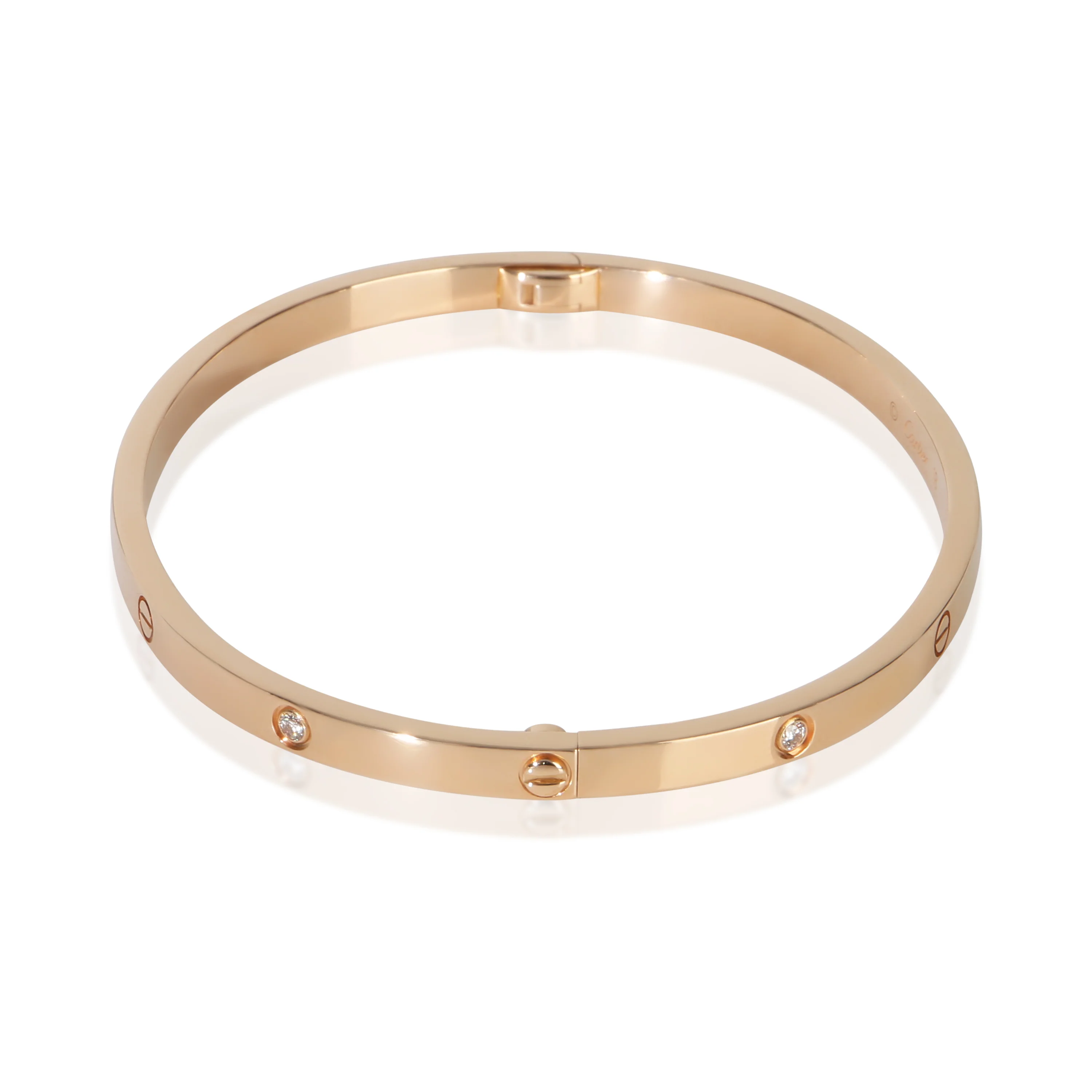 Rose Gold Diamond Small Model Love Bracelet - Image 3