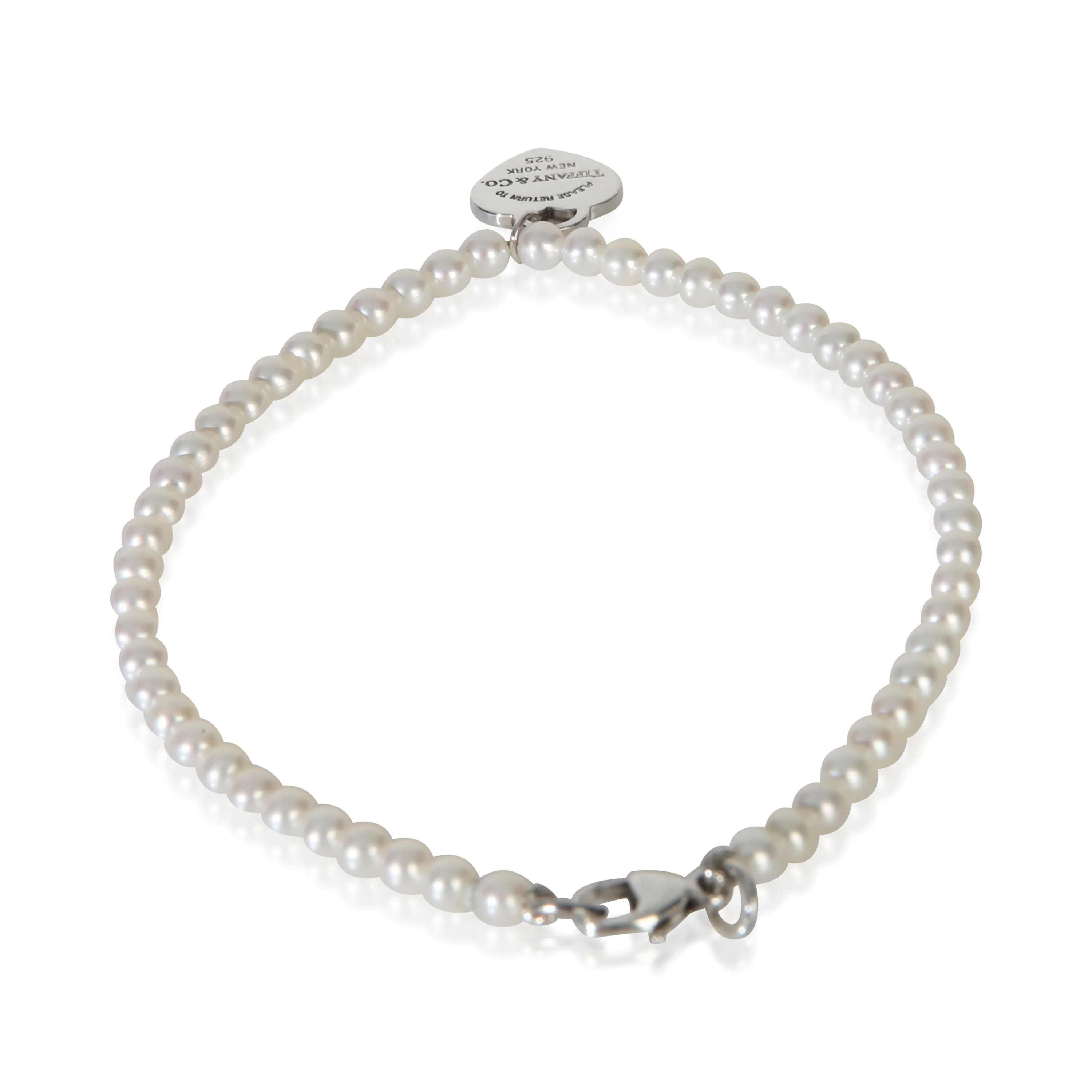 Sterling Silver Pearl Return To Tiffany Bracelet - Image 3