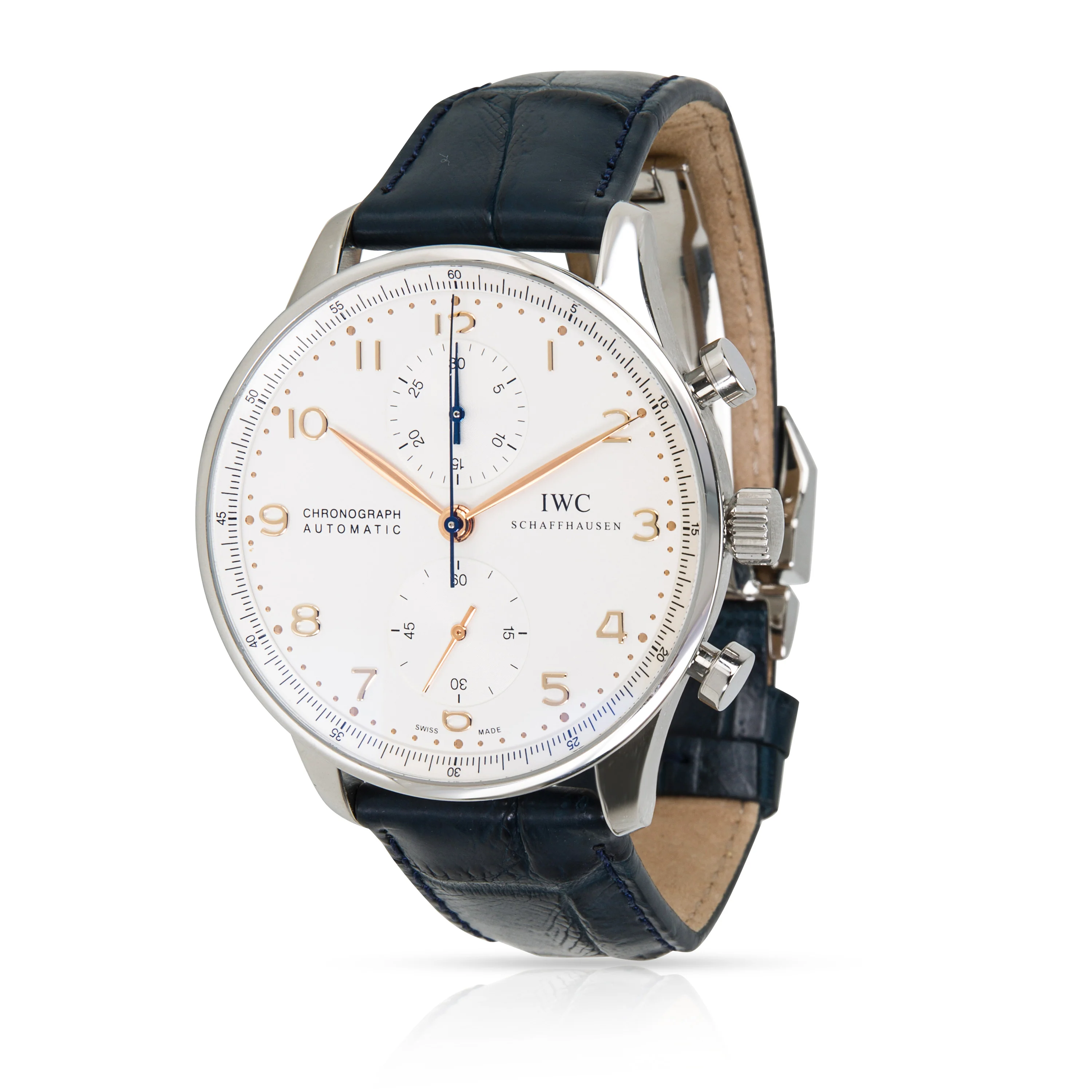 IWC Portugieser Chronograph IW371445 Mens Watch in Stainless Steel