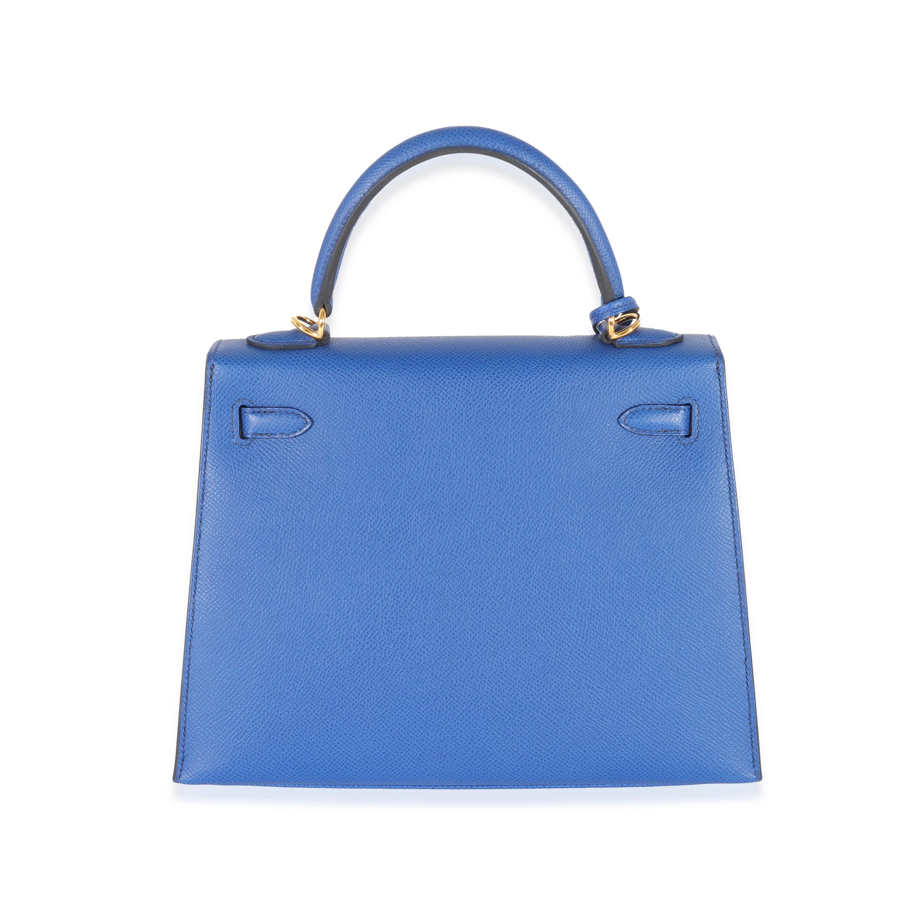 Bleu Royal Epsom Sellier Kelly 25 GHW - Image 3