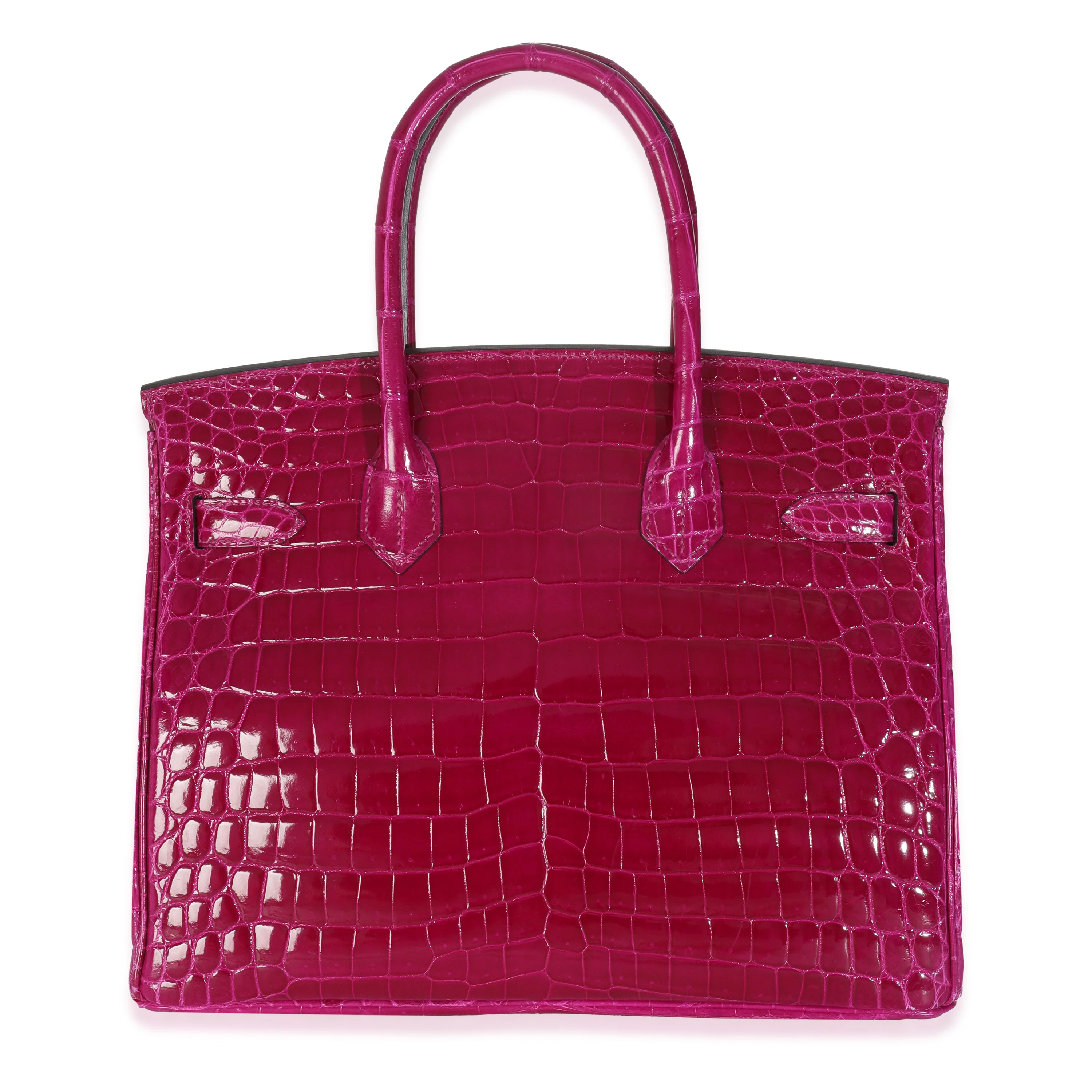Rose Pourpre Shiny Niloticus Birkin 30 PHW - Image 4