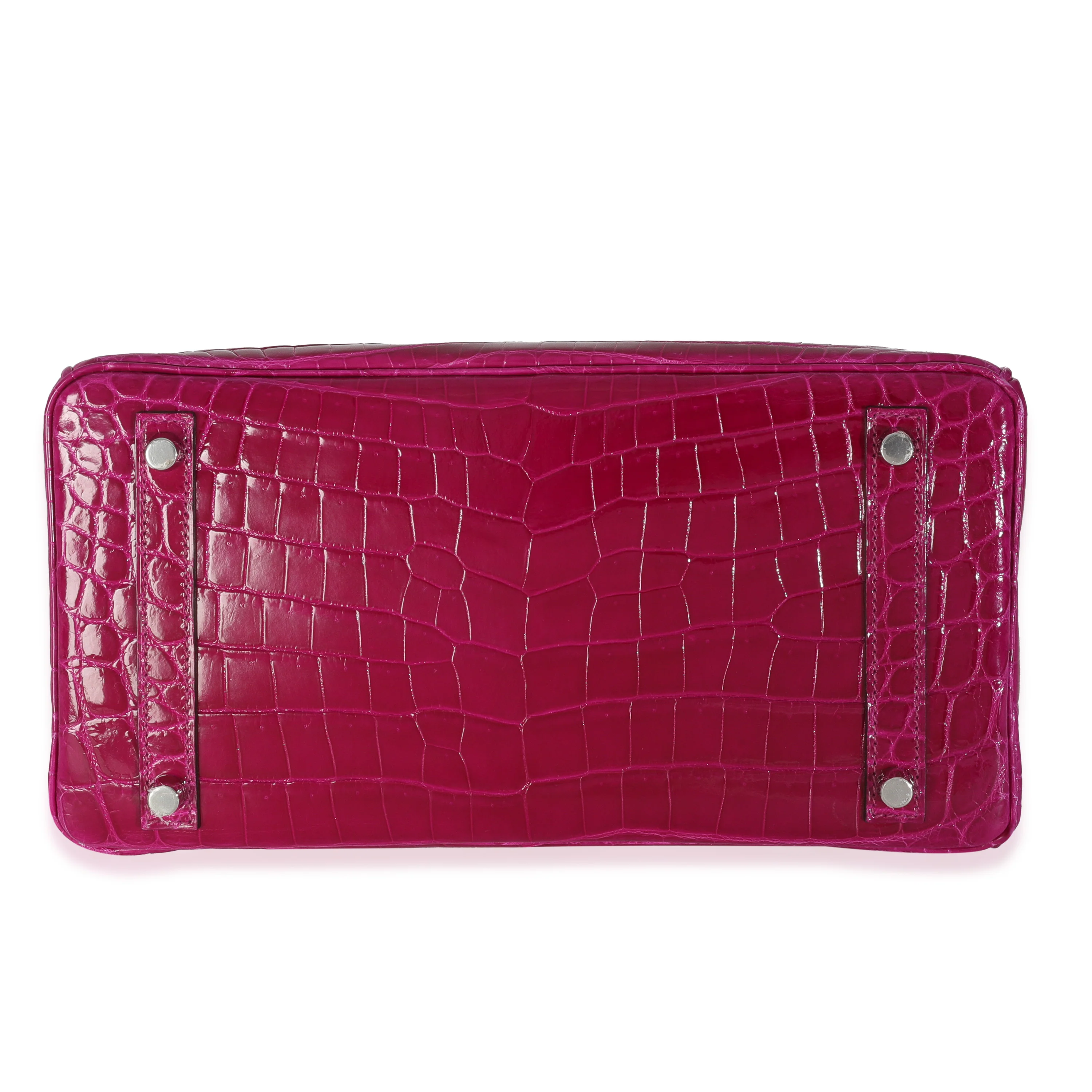 Rose Pourpre Shiny Niloticus Birkin 30 PHW - Image 5