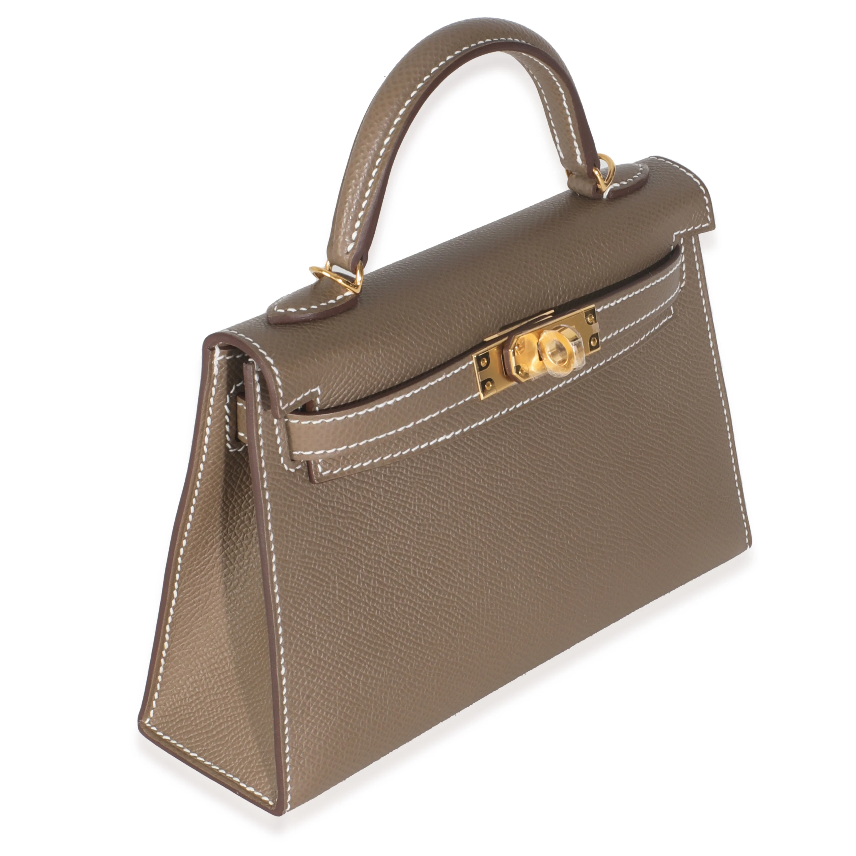 Etoupe Epsom Mini Sellier Kelly 20 GHW - Image 4
