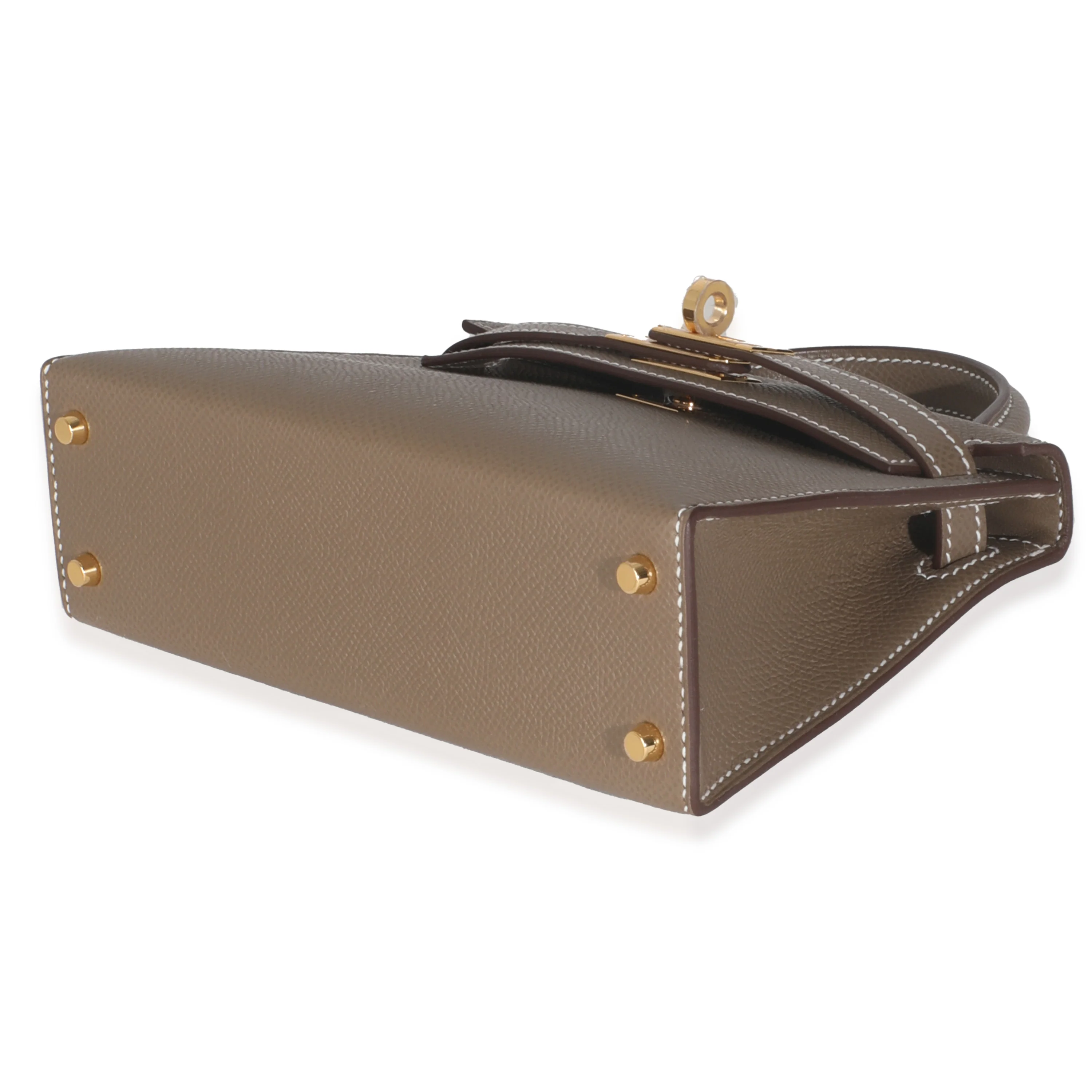 Etoupe Epsom Mini Sellier Kelly 20 GHW - Image 7
