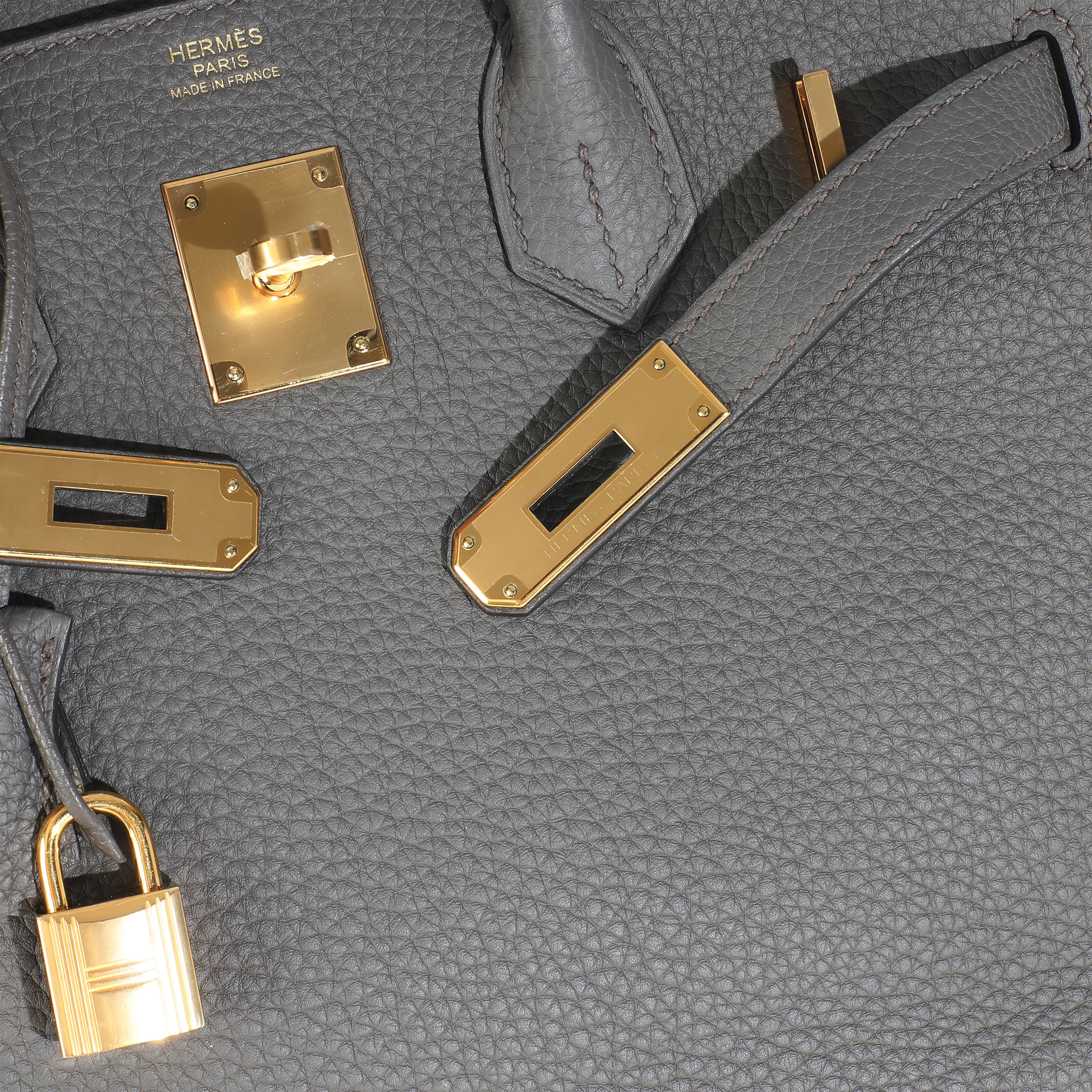 Gris Etain Togo Birkin 30 GHW - Image 9