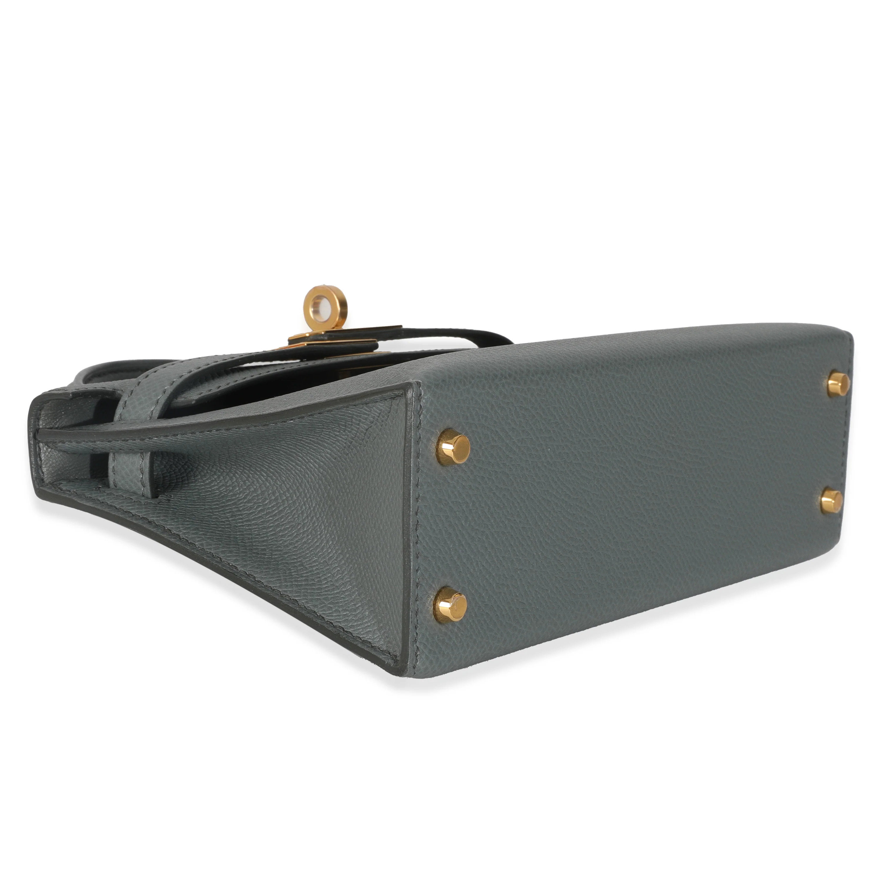 Vert Amande Epsom Mini Kelly 20 II GHW - Image 8