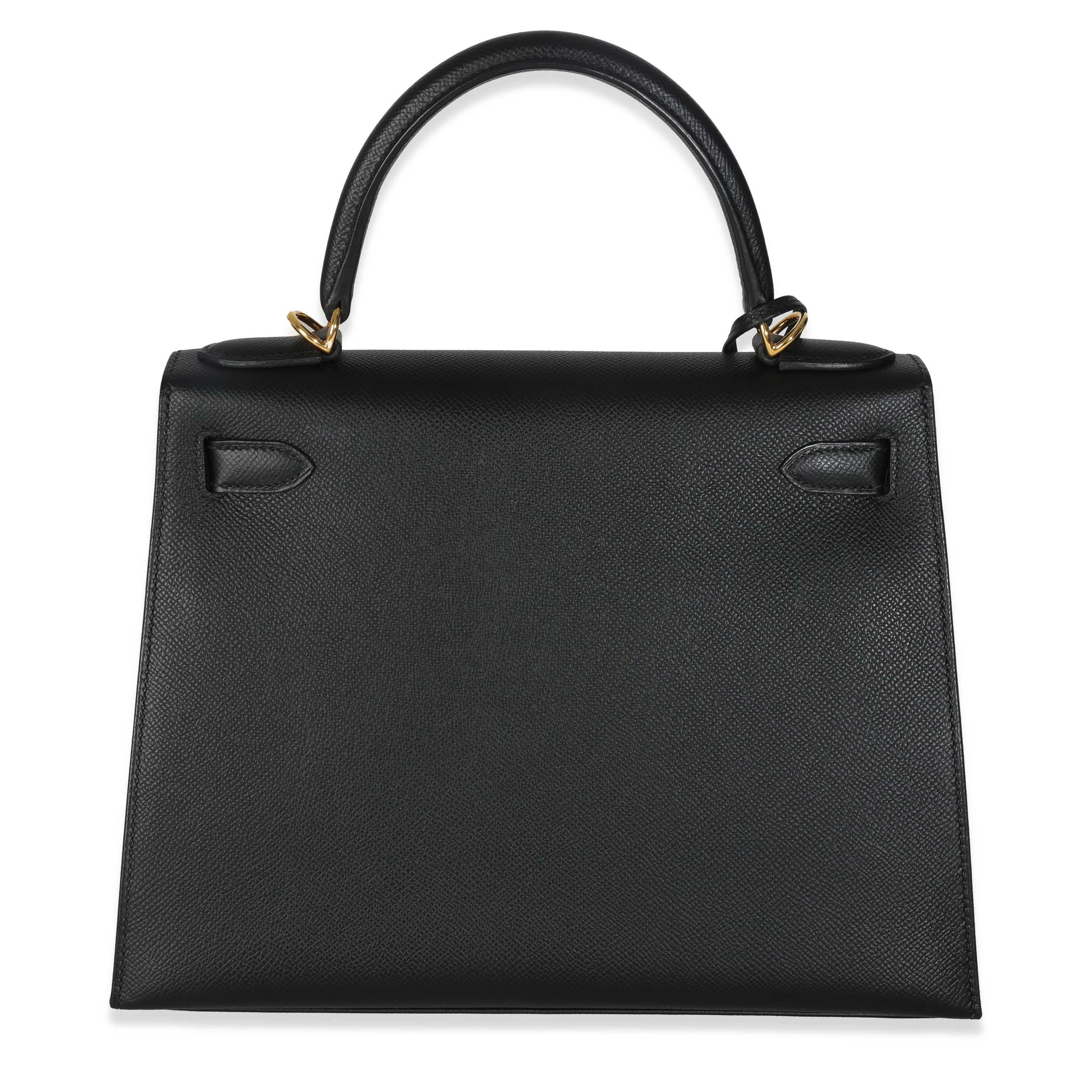 Black Epsom Sellier Kelly 28 GHW - Image 4