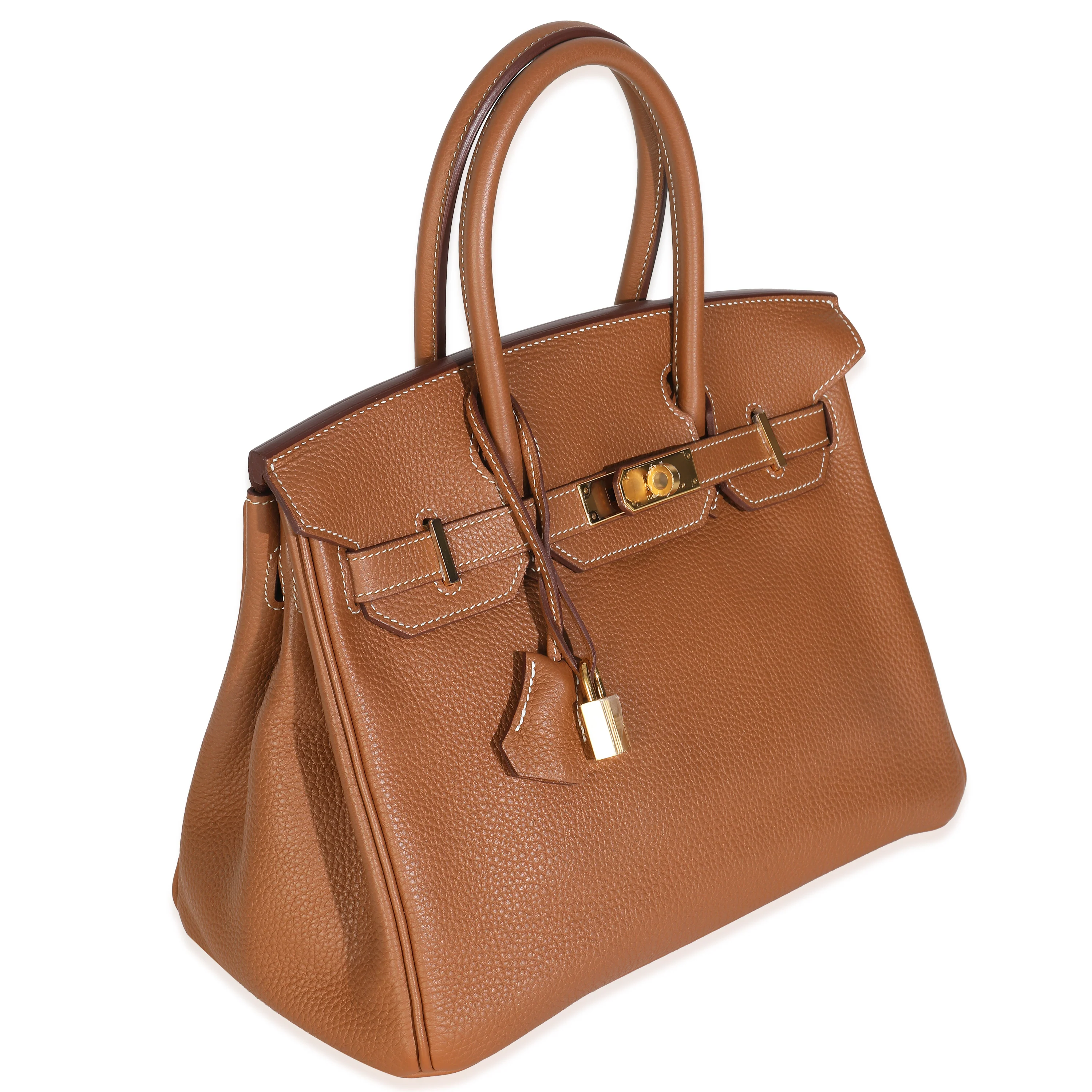 Gold Togo Birkin 30 GHW - Image 3