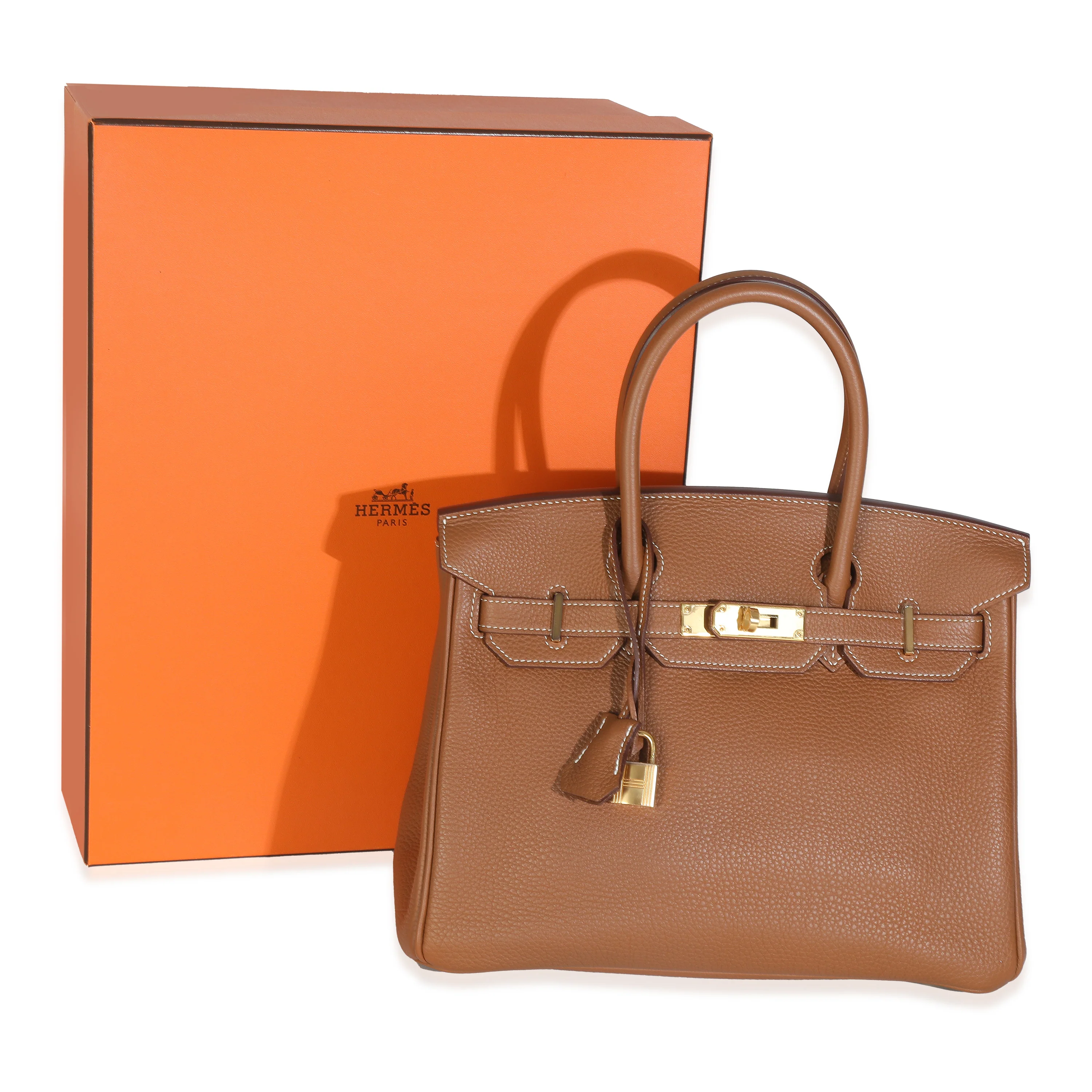 Gold Togo Birkin 30 GHW - Image 8