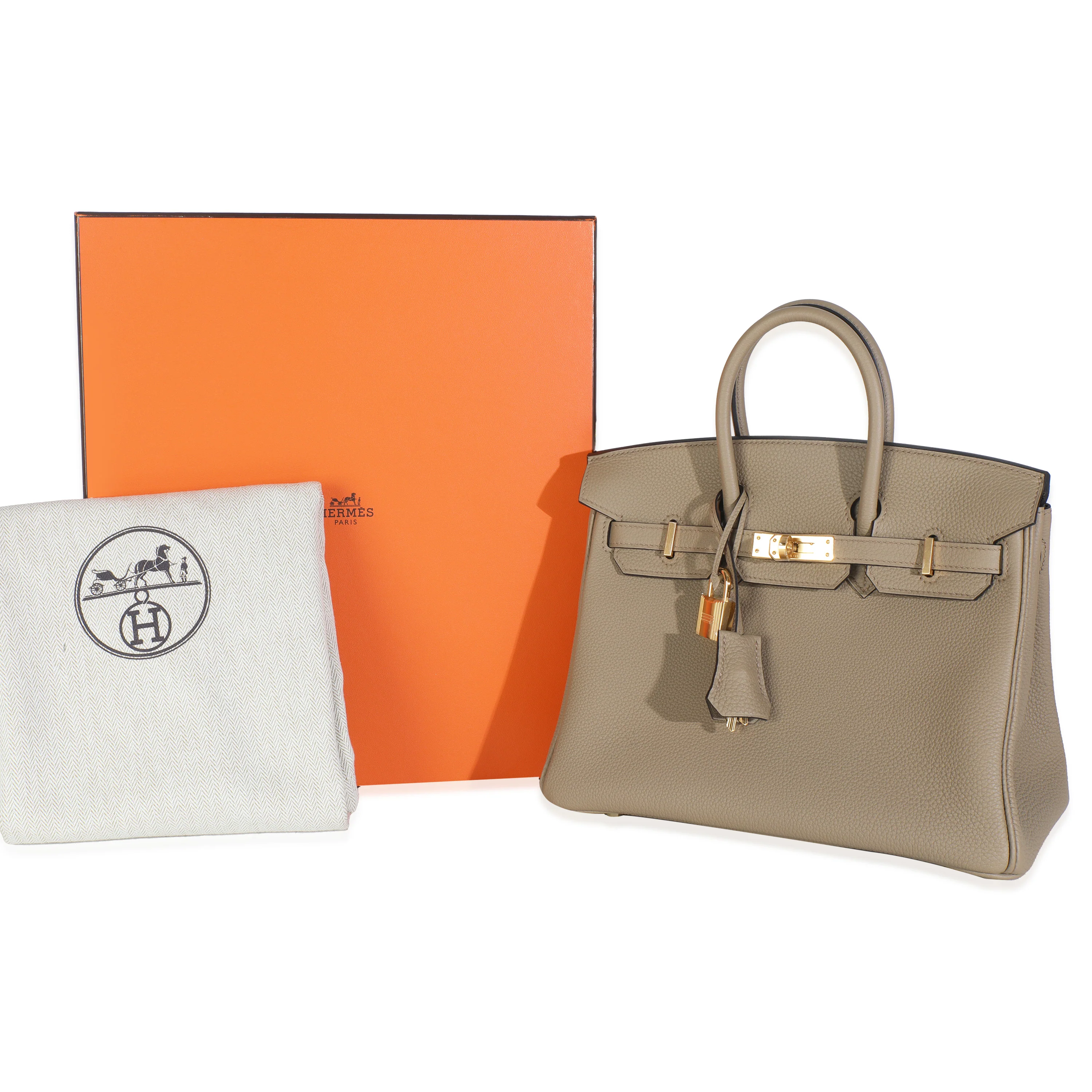 Beige Marfa Togo Birkin 25 GHW - Image 8