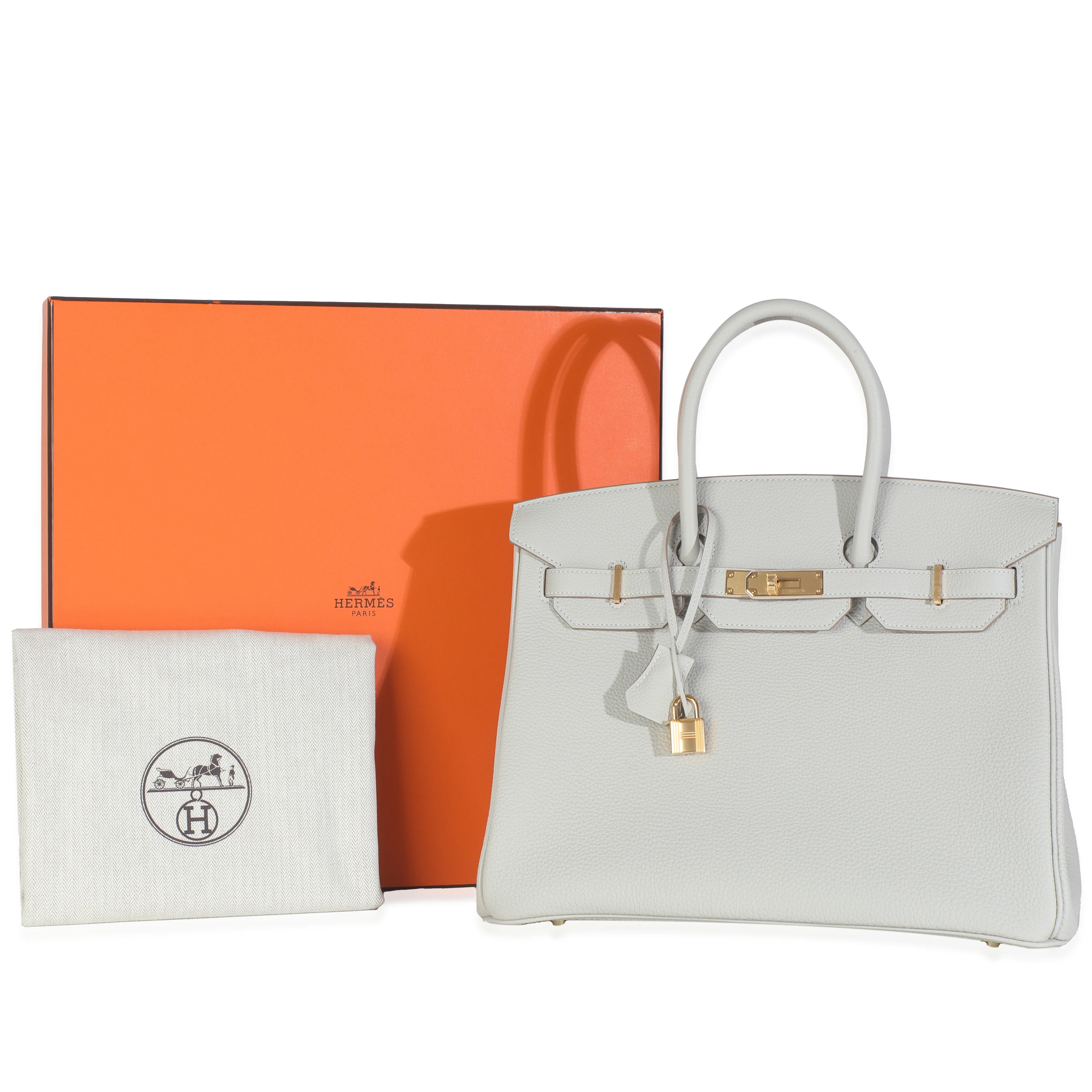 Gris Neve Togo Birkin 35 GHW - Image 8